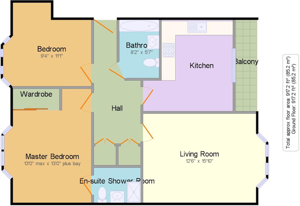 3, Compton Street, Eastbourne floorplan
