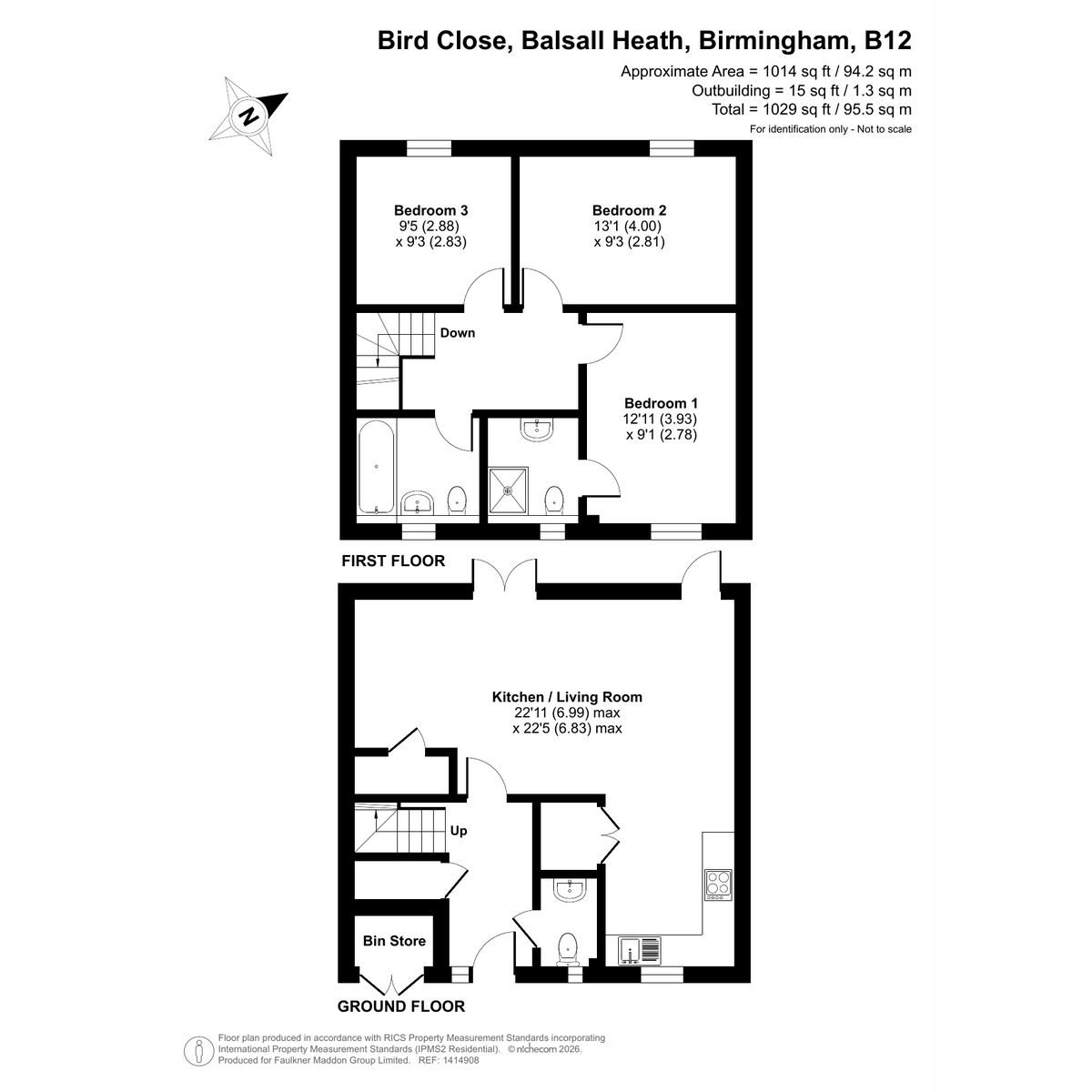 4, Bird Close, Birmingham floorplan