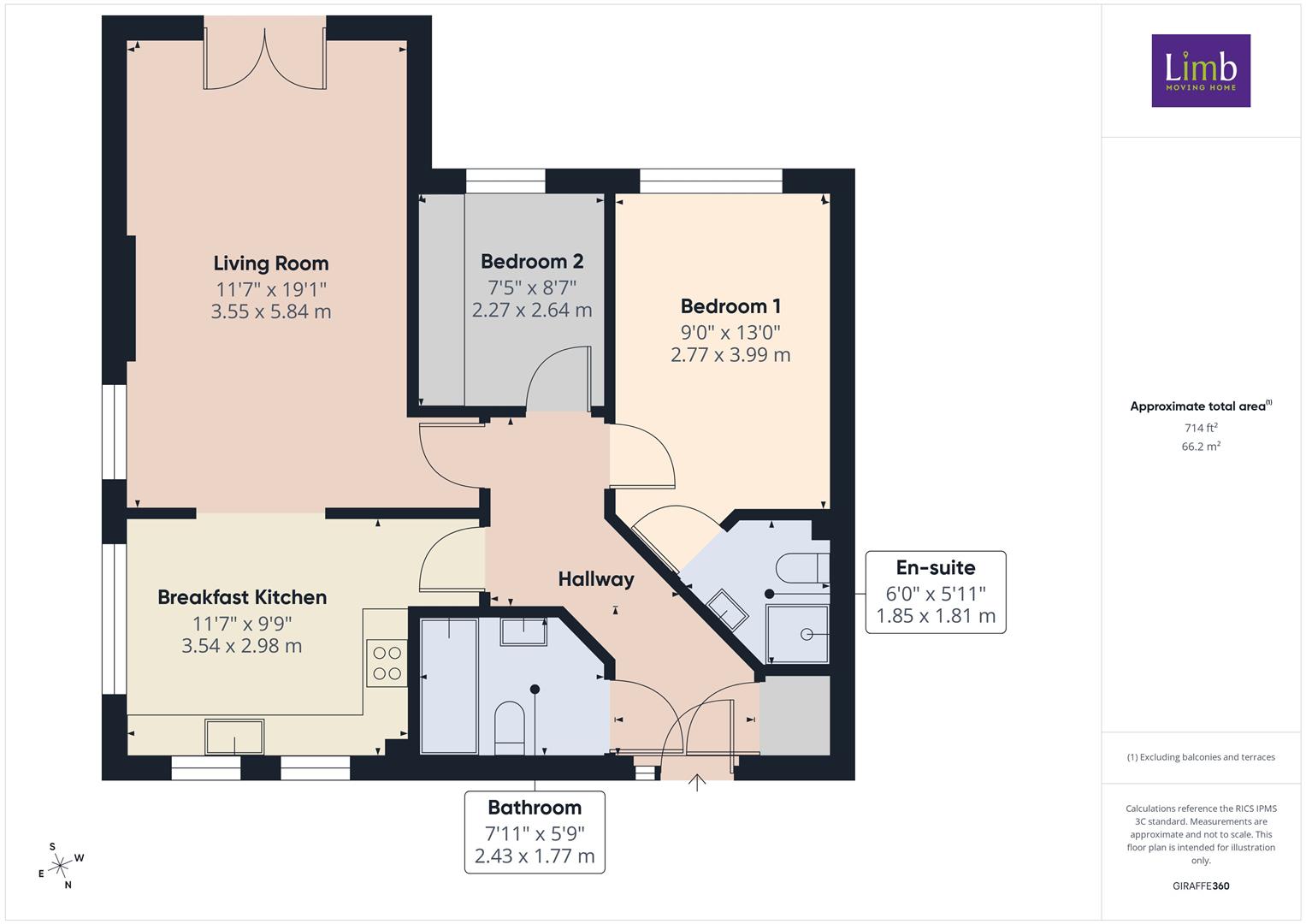 Flat 6, Brampton Court, 51, Station Road, Brough floorplan