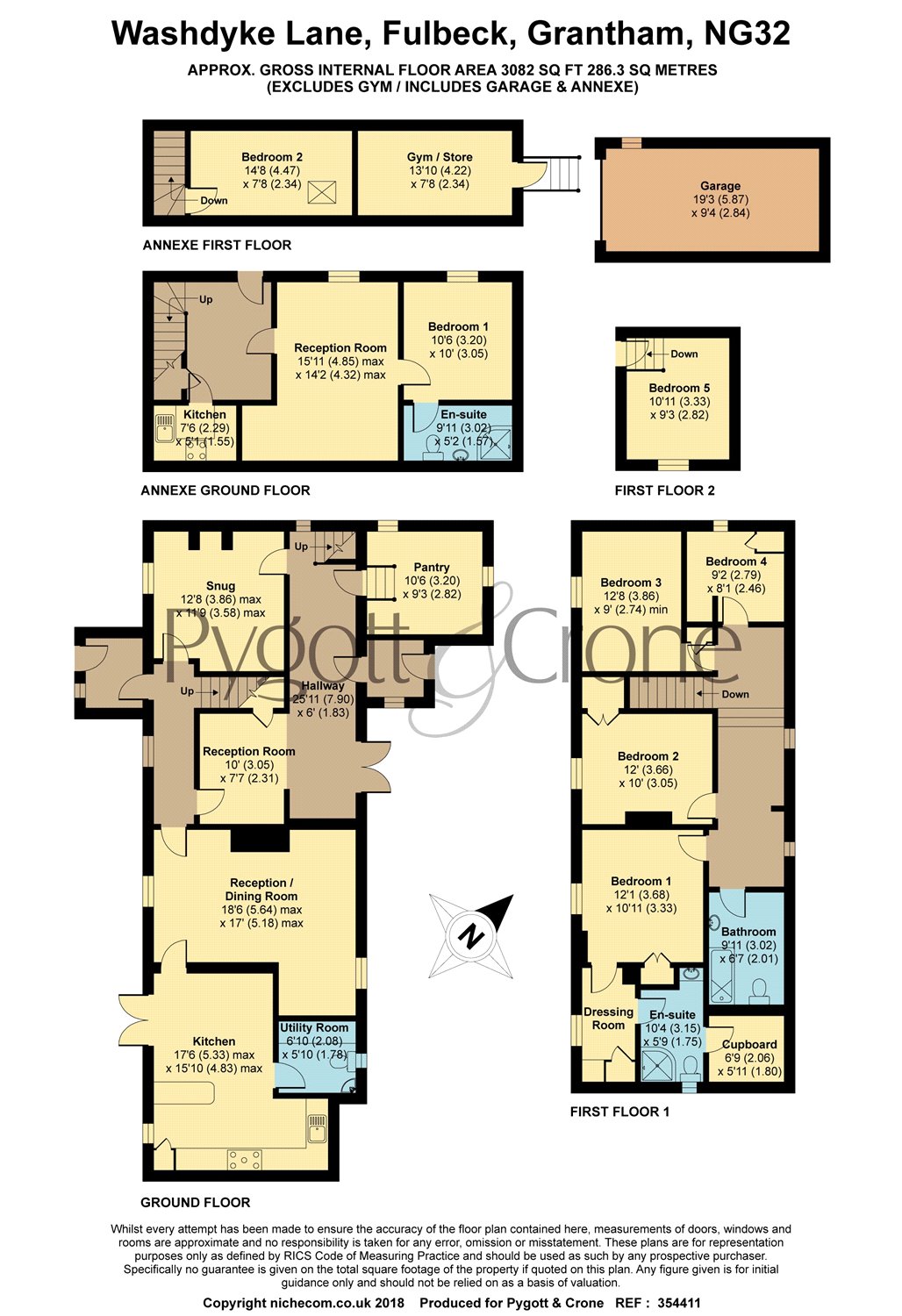 5 Bedrooms Detached house for sale in Washdyke Lane, Fulbeck NG32