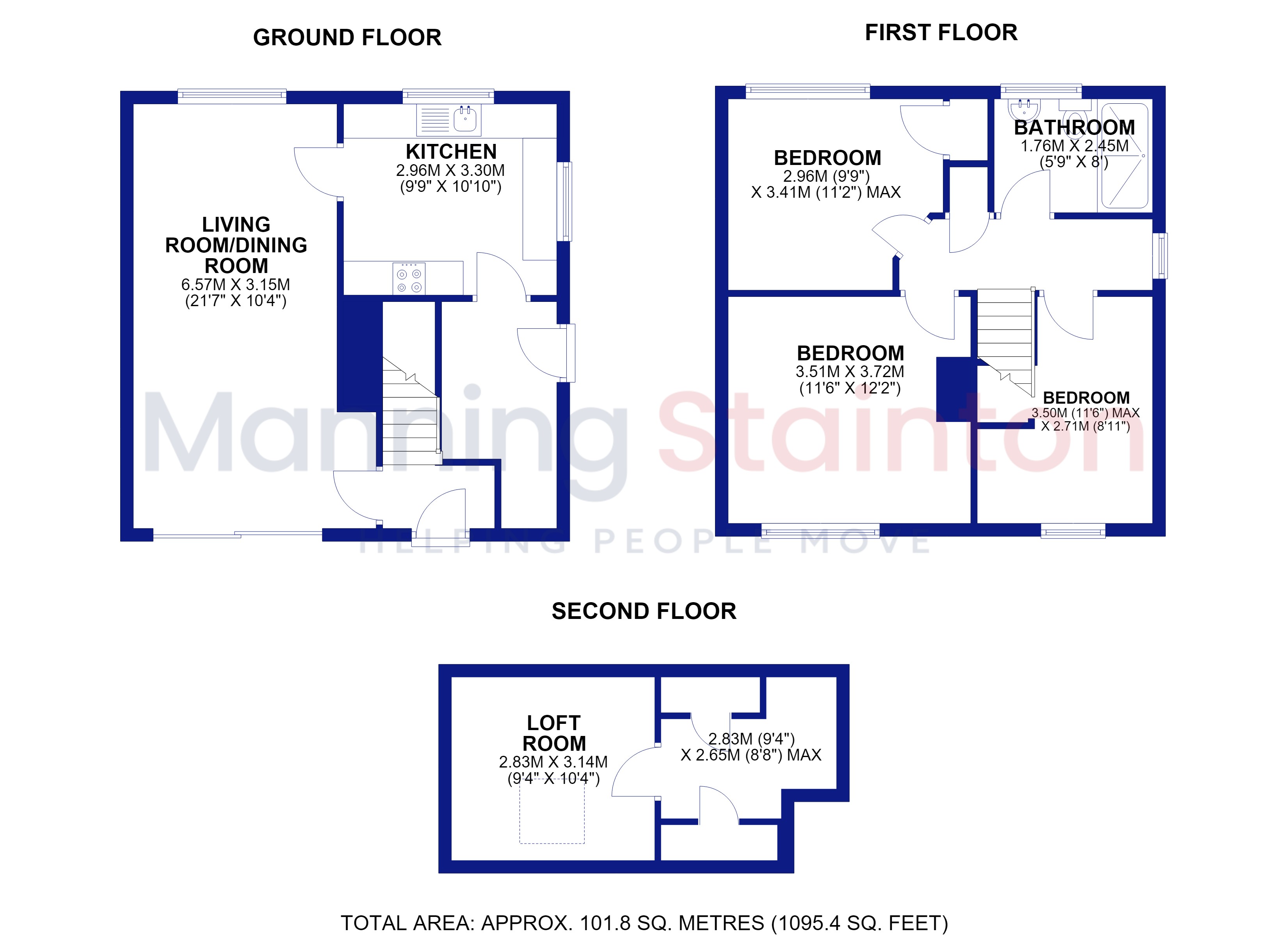 90, Woodnook Drive, West Yorkshire floorplan