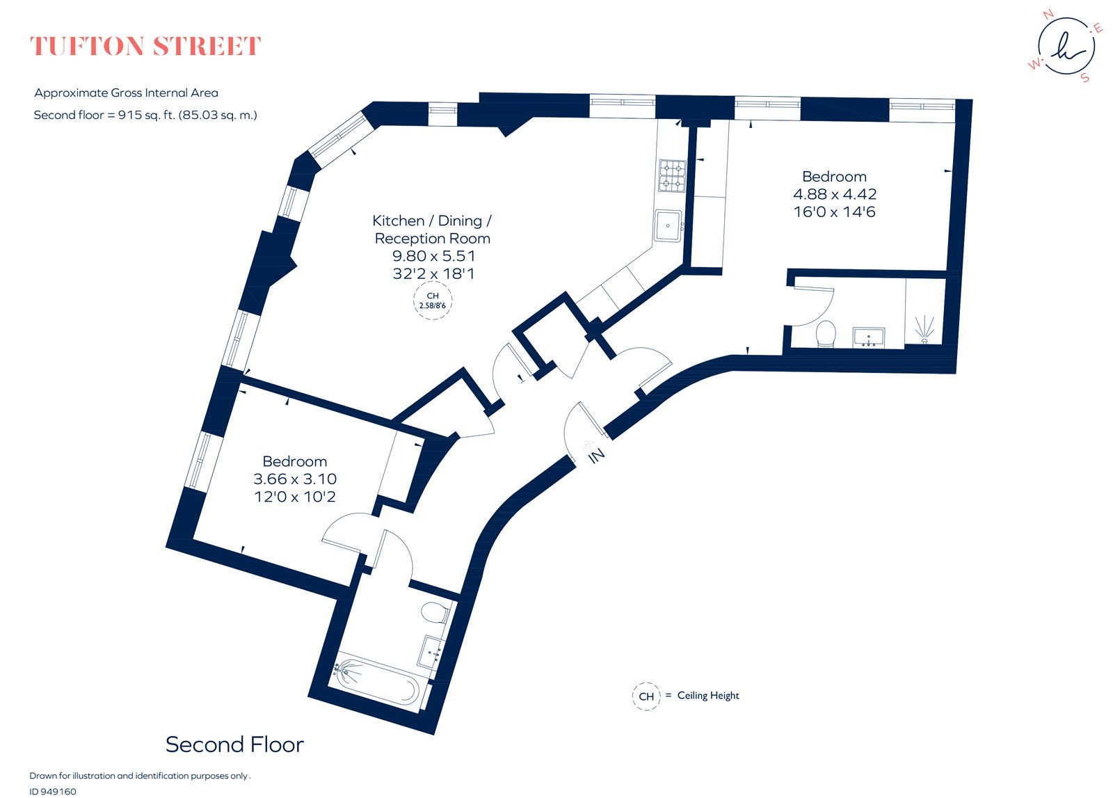 Apartment 12, 67, Tufton Street, London floorplan