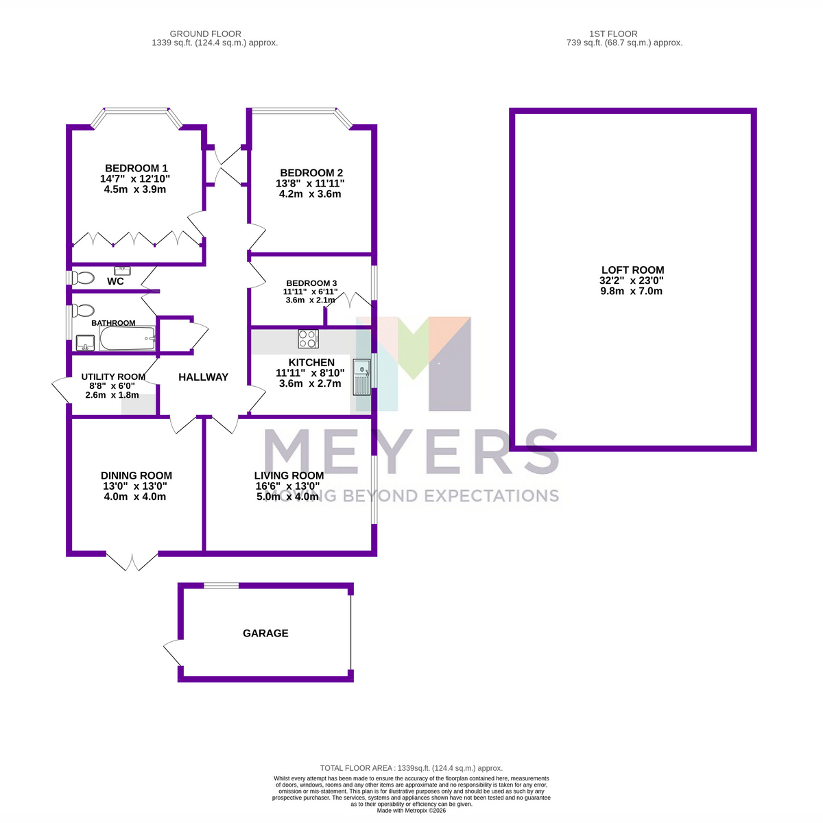18, Oak Avenue, Christchurch floorplan