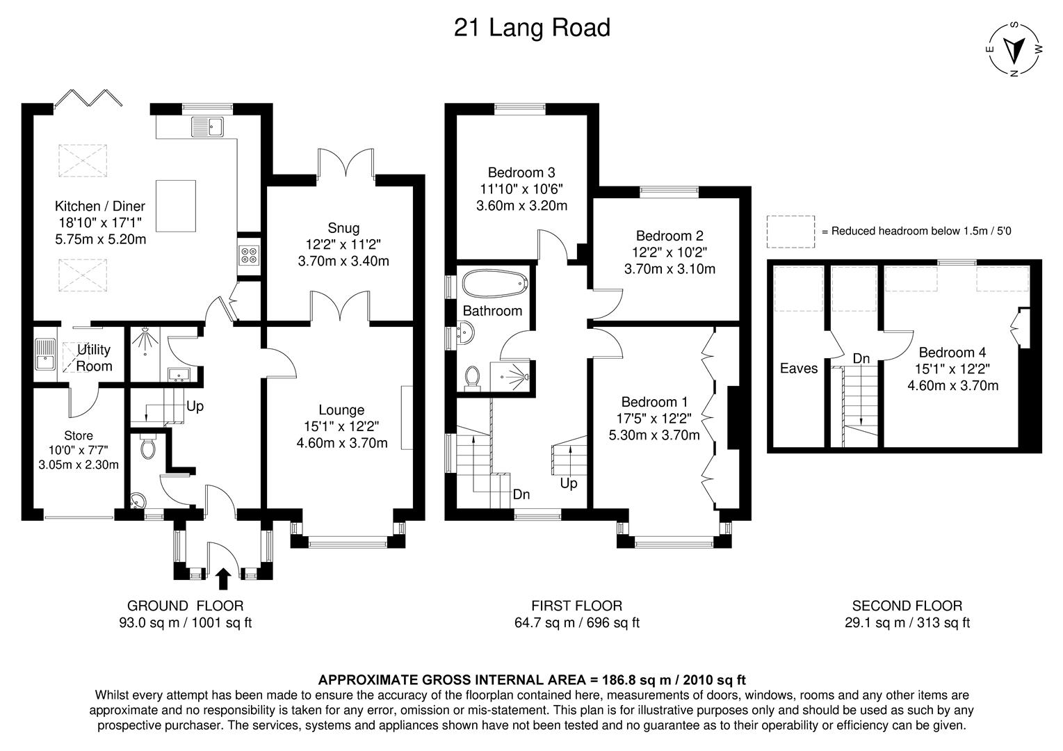21, Lang Road, York floorplan
