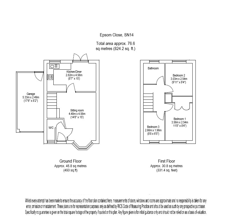 3 Bedrooms Detached house for sale in Epsom Close, Chippenham, Wiltshire SN14