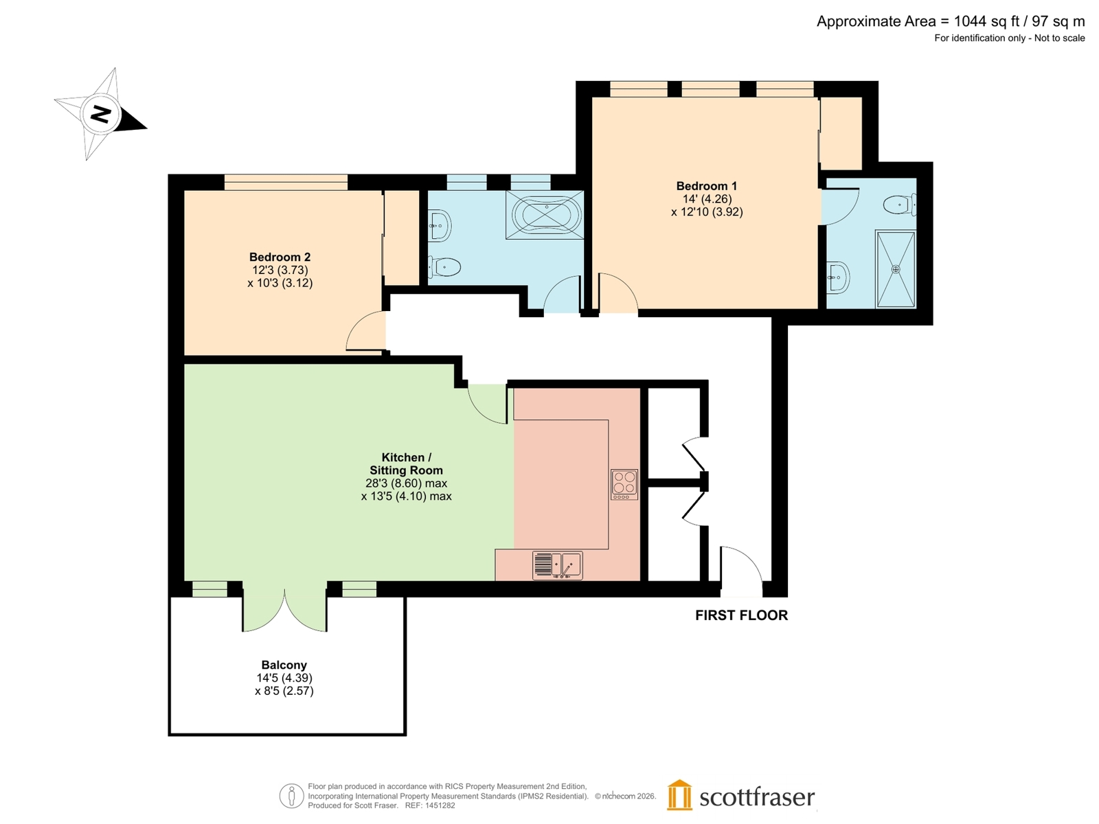 Flat 1, 279, Abingdon Road, Oxfordshire floorplan