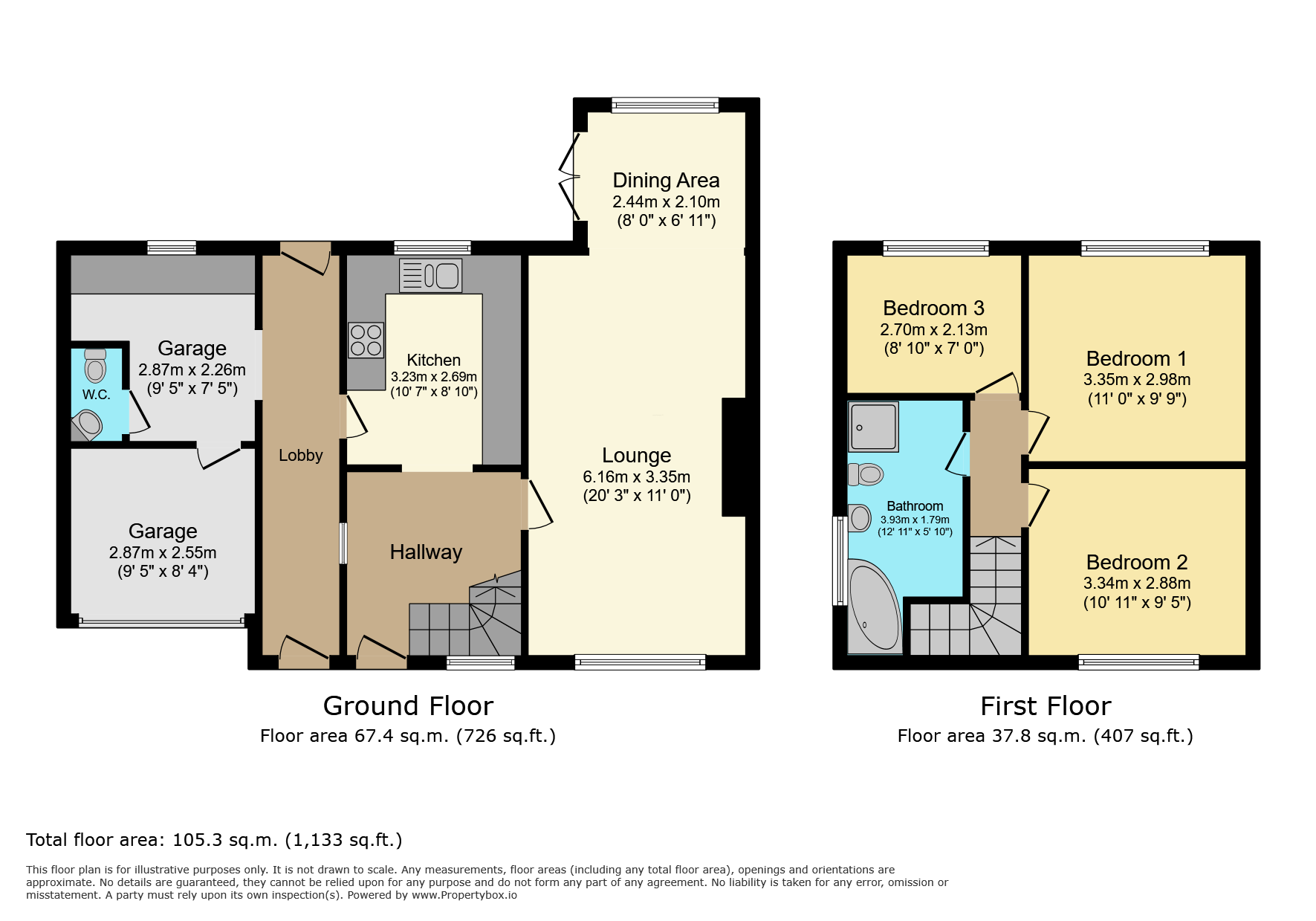 59, Byron Crescent, Measham, Swadlincote floorplan