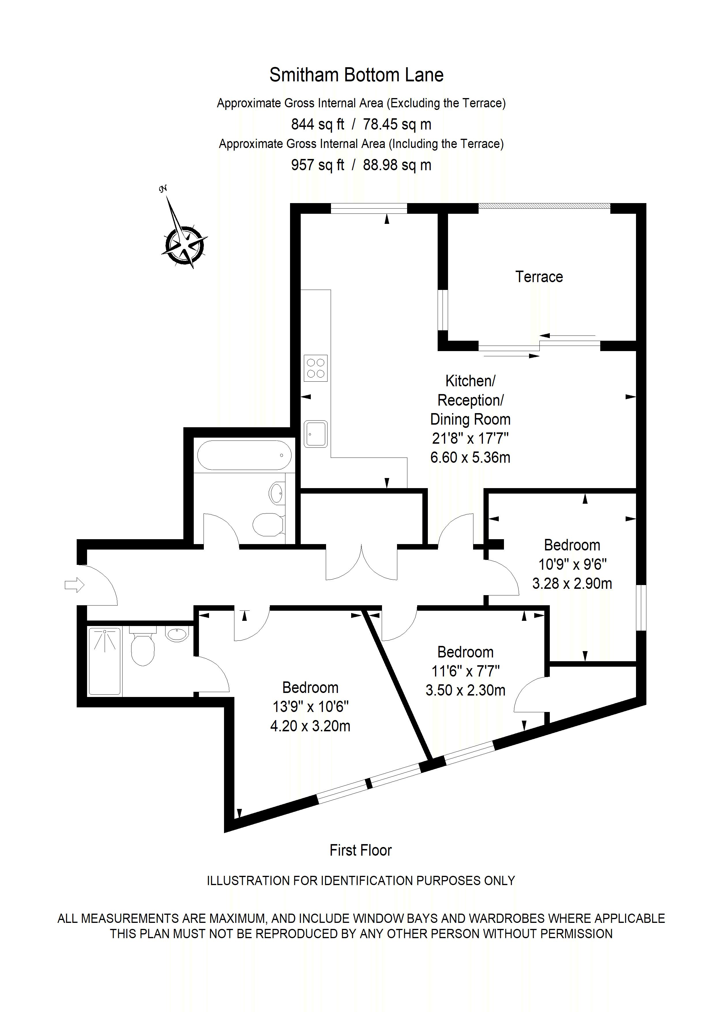 Flat 4, 1 Smitham Bottom Lane, Purley floorplan
