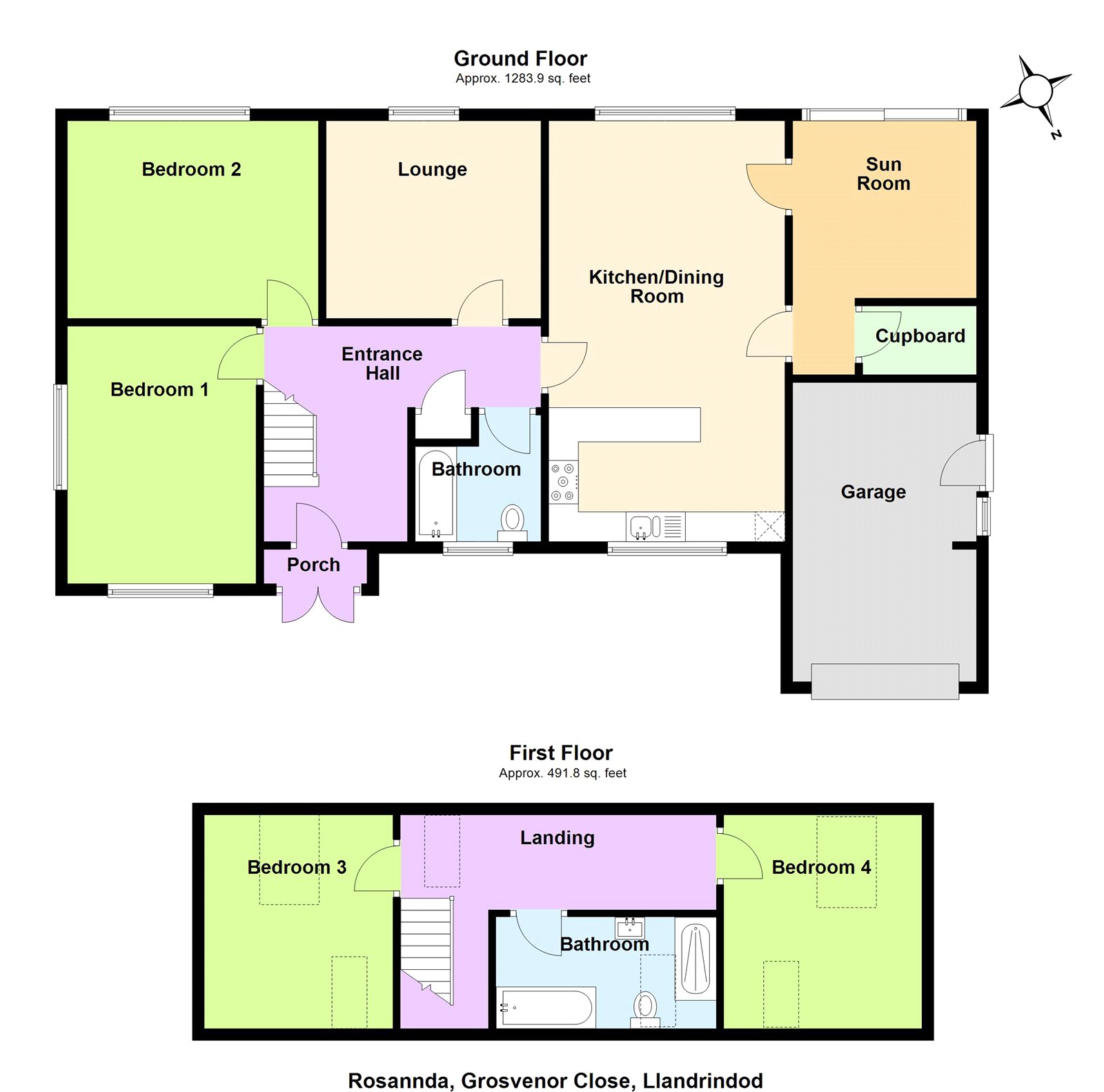 Rosannda,, Grosvenor Road, Llandrindod Wells floorplan