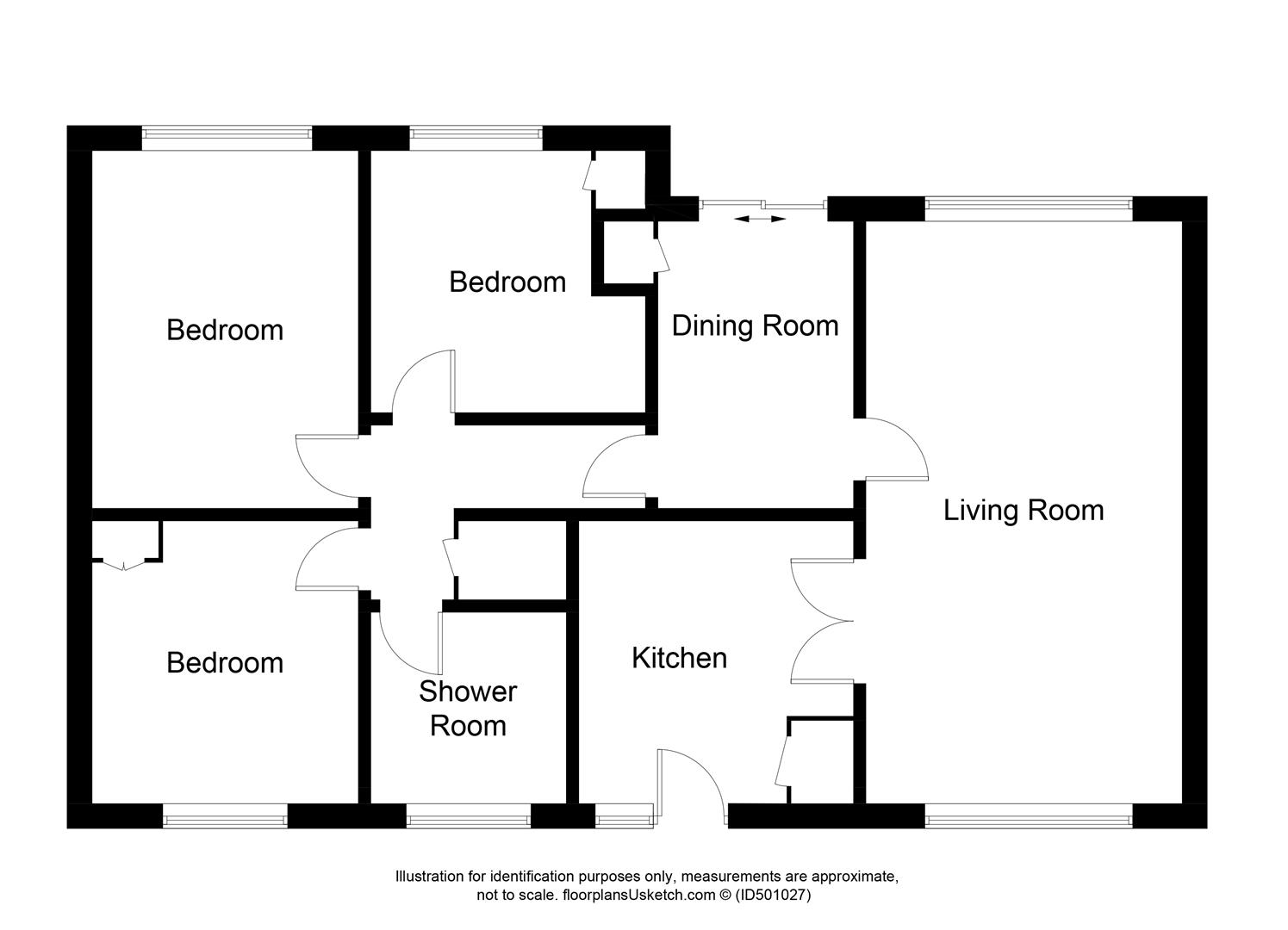 3 Bedrooms Detached bungalow for sale in Kirkforthar, Markinch, Glenrothes KY7