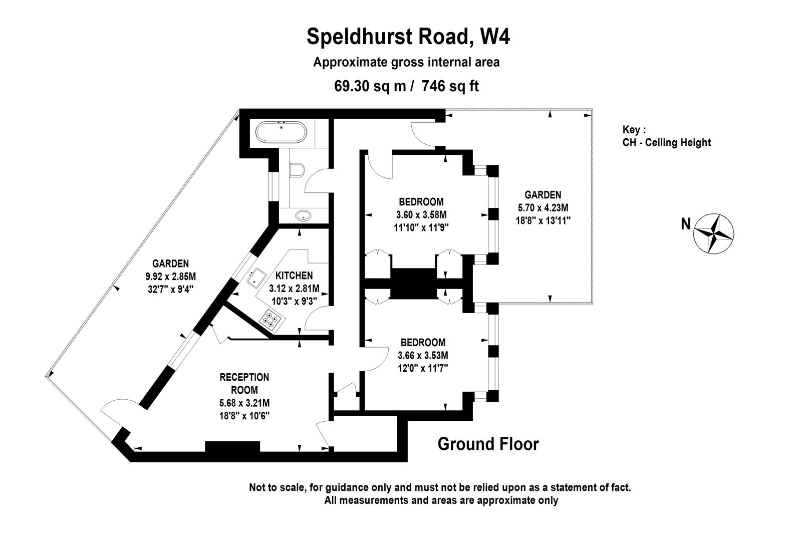 Speldhurst Road, London W4, 2 bedroom flat for sale 66639947