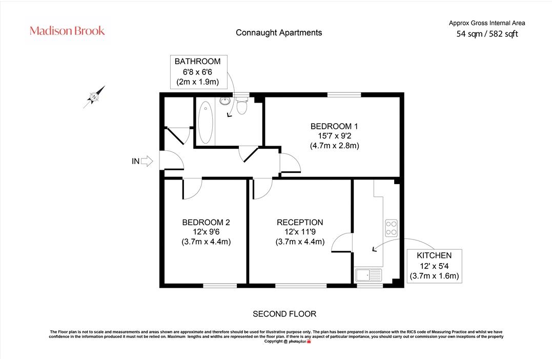 Flat 24, Royal Connaught Apartments, Silvertown floorplan