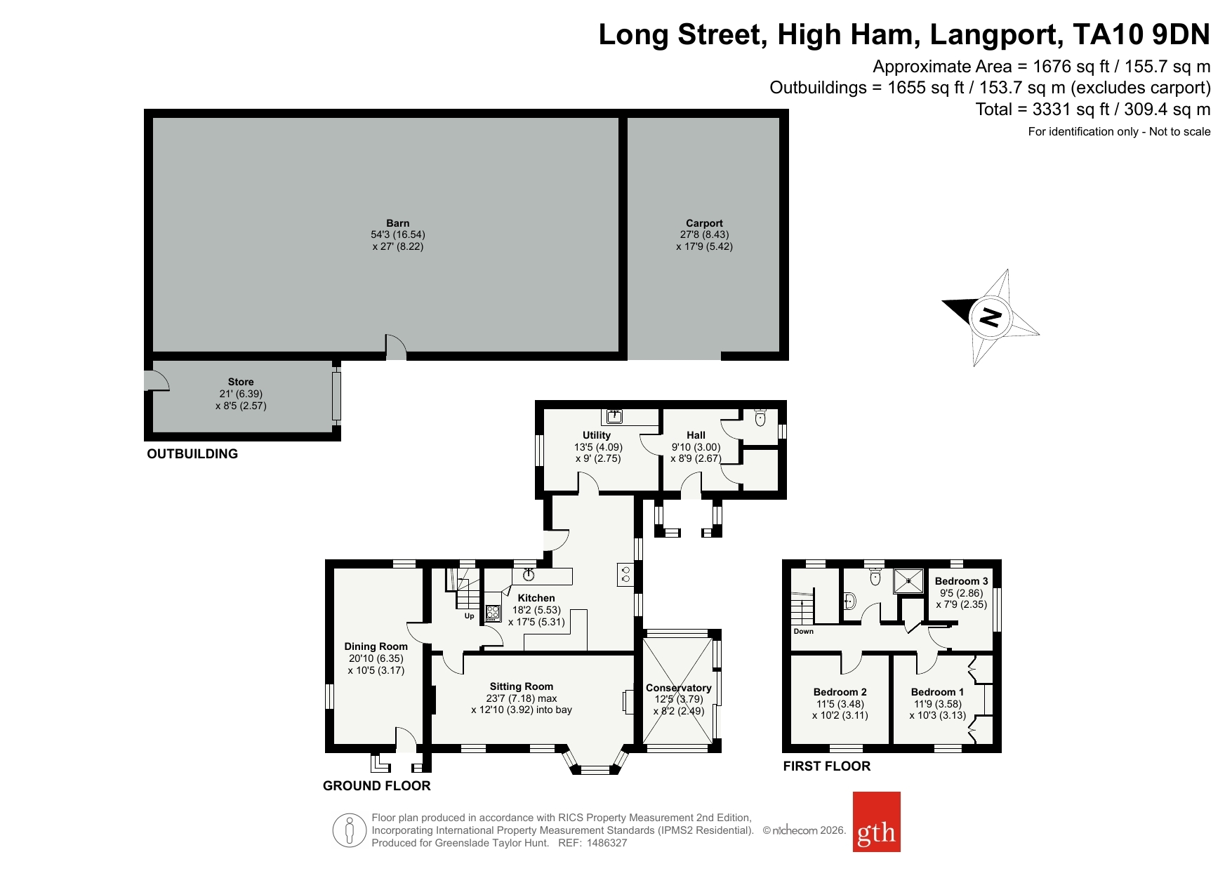 Highlands,, Long Street, Langport floorplan