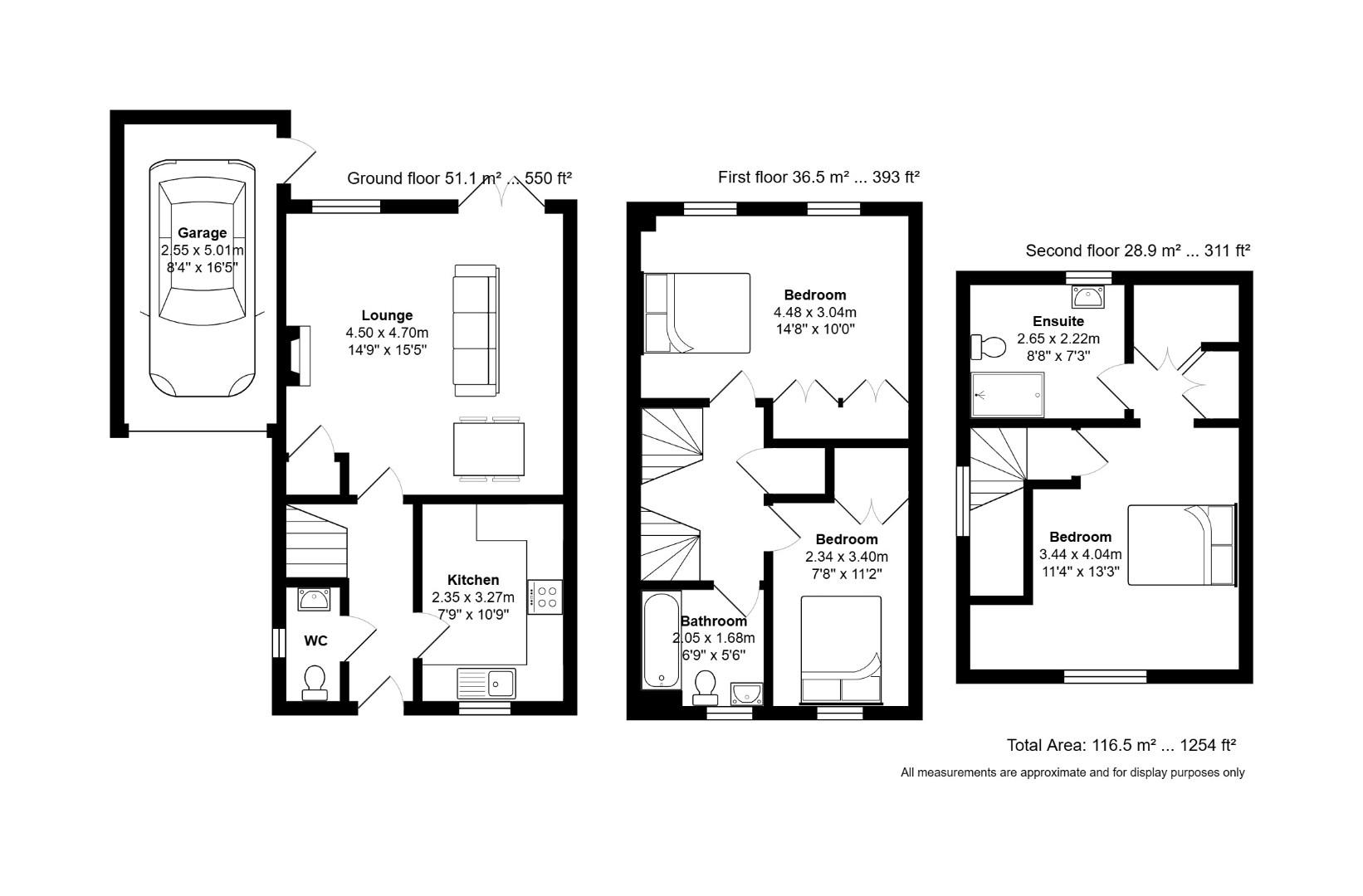 34, Stuart Way, Ashby-De-La-Zouch floorplan