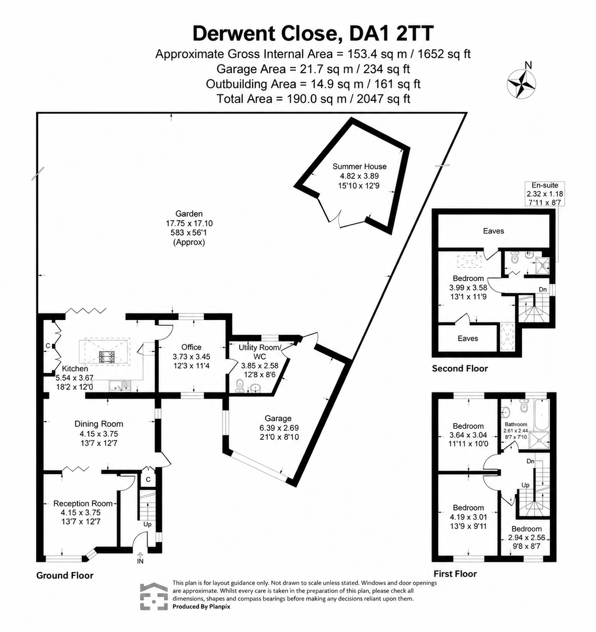 12, Derwent Close, Kent floorplan