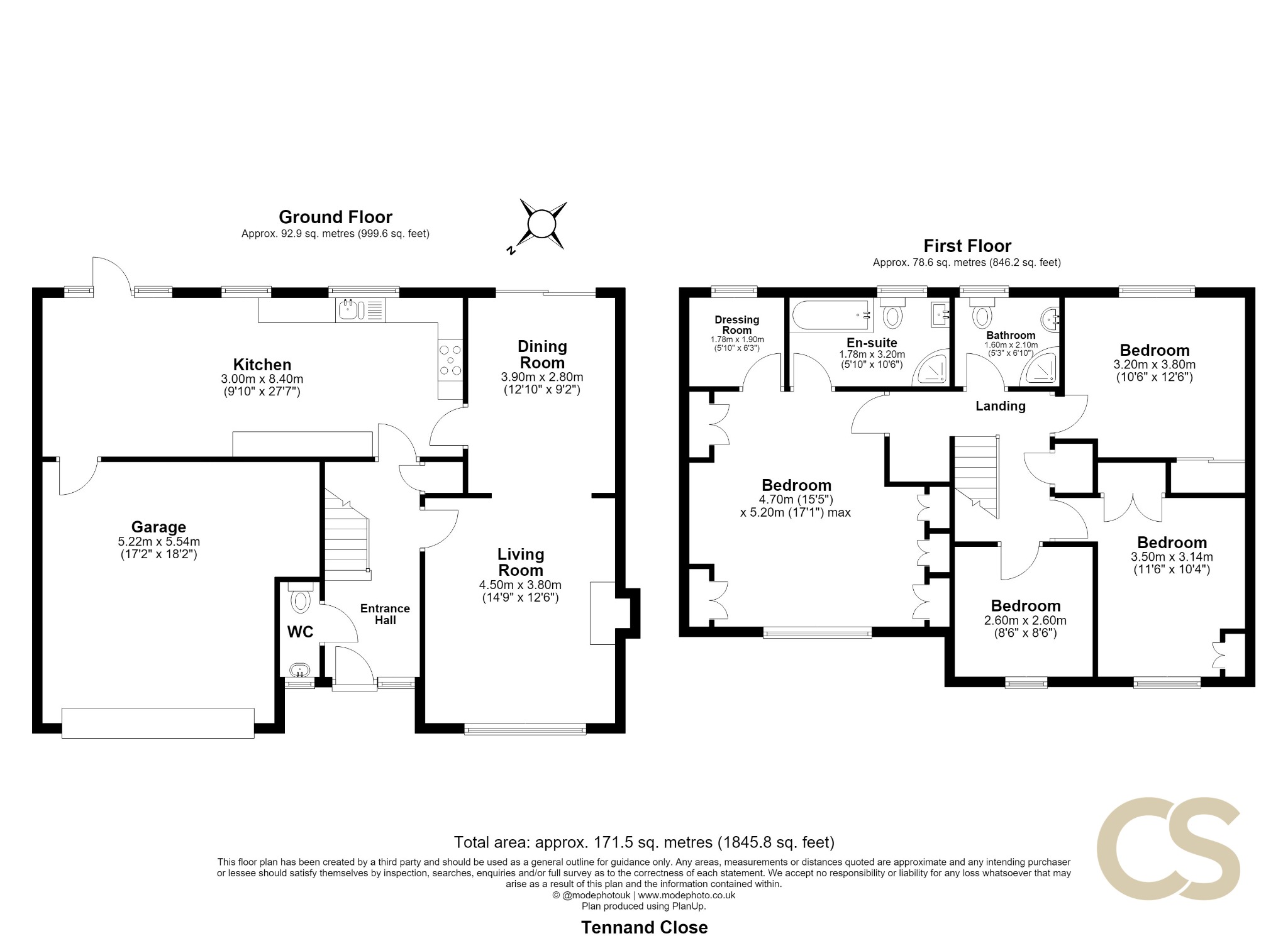 10 Tennand Close, Cheshunt, Hertfordshire floorplan