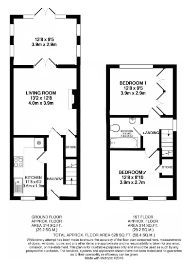 14, Acorn Grove, Church Village floorplan