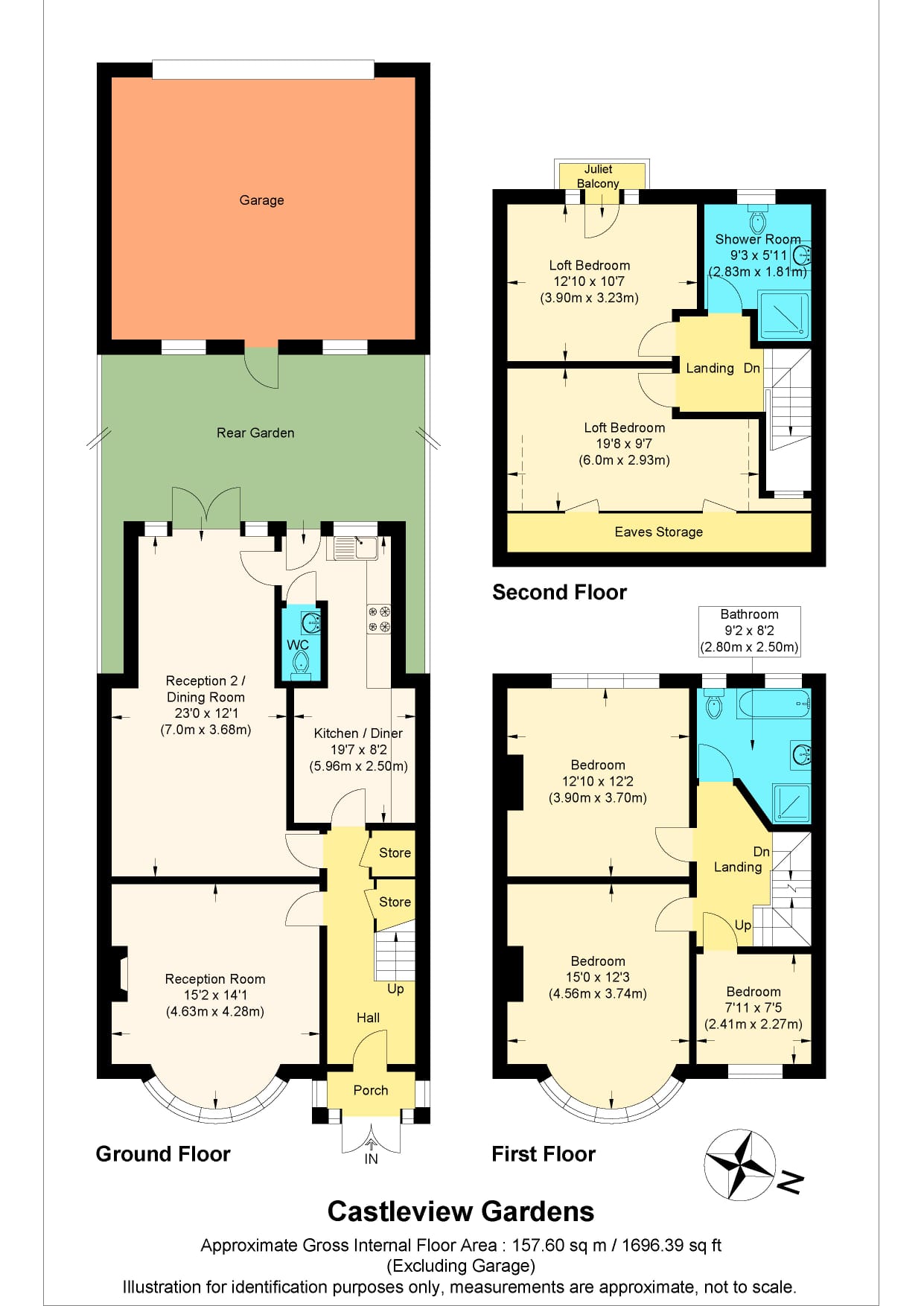 114, Castleview Gardens, Essex floorplan