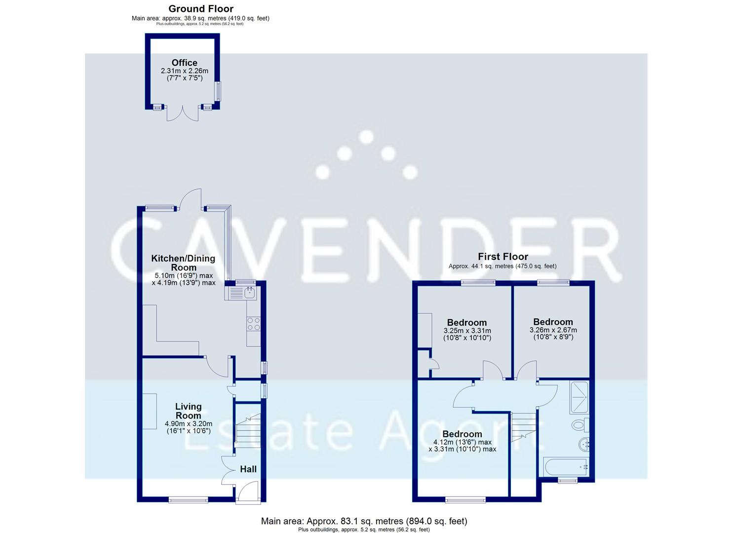 Tudor Road, Godalming floorplan