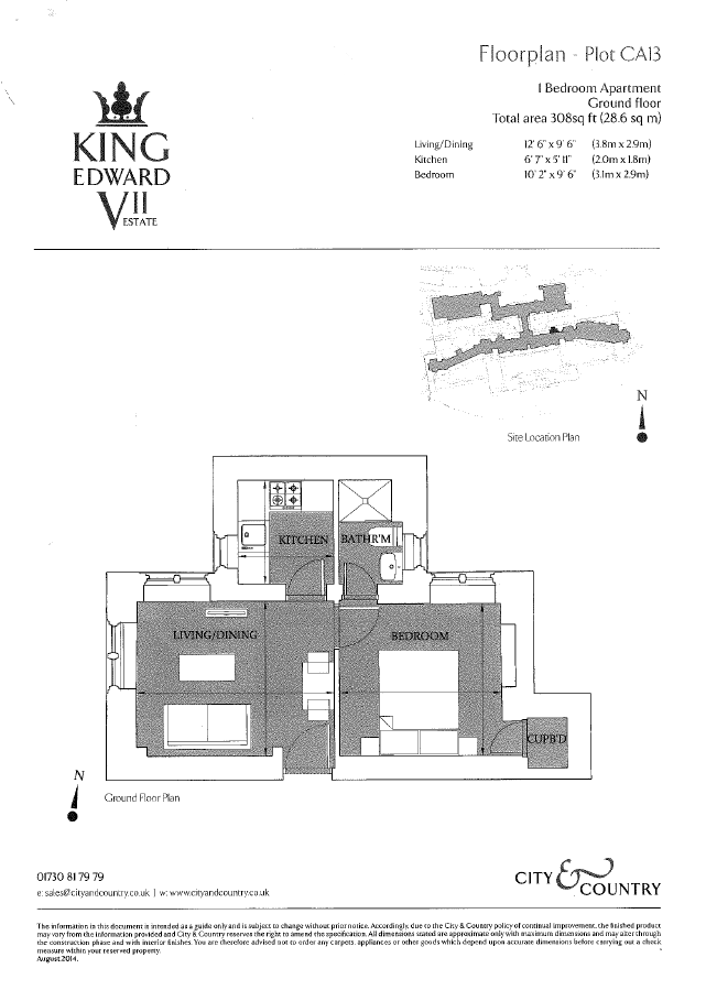 King Edward VII Apartments, Midhurst floorplan