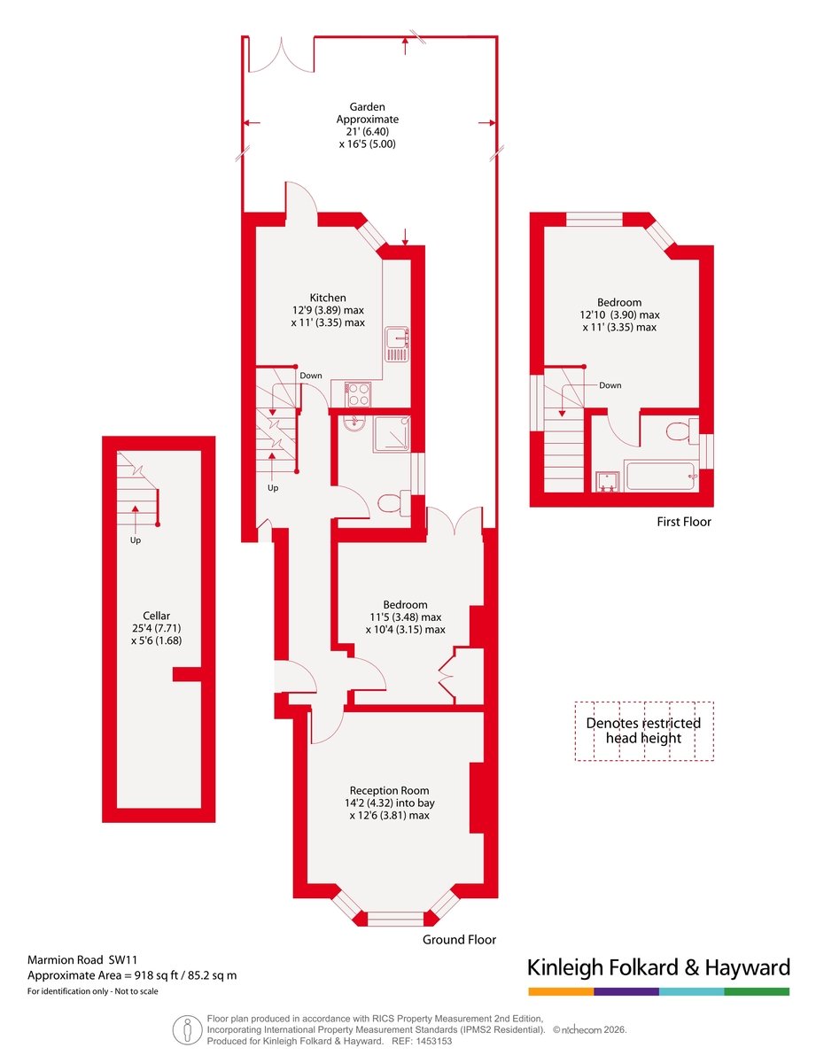 13A,, Marmion Road, London floorplan