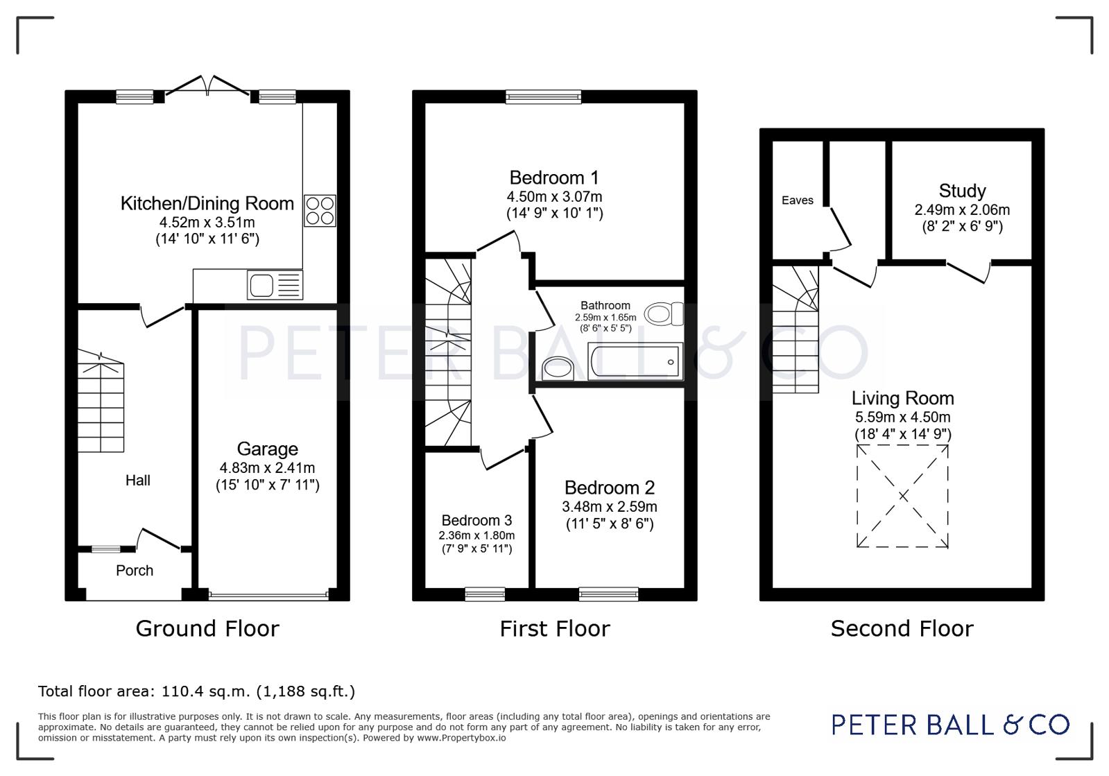 50, Fairview Close, Gloucestershire floorplan