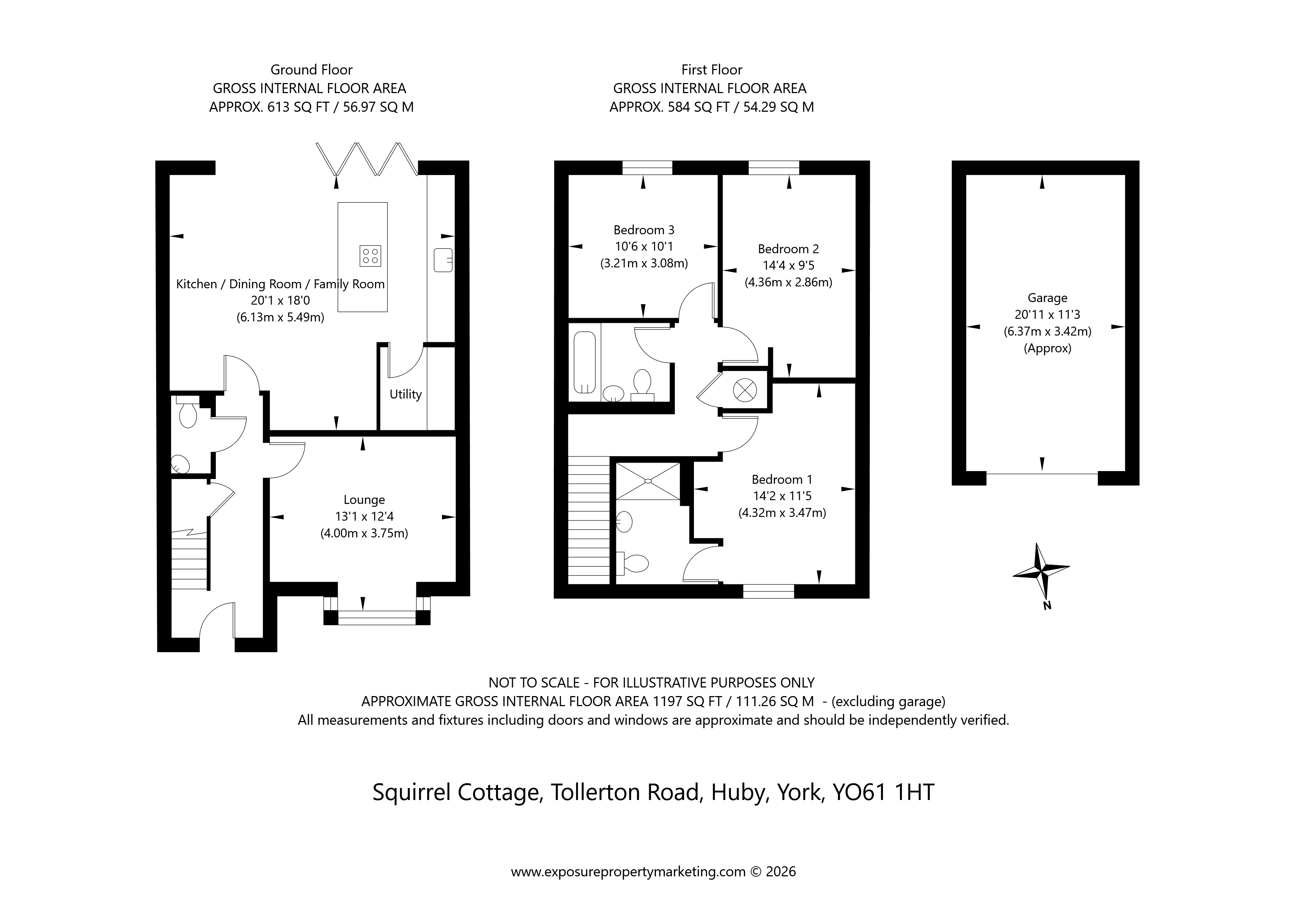 Squirrel Cottage,, Tollerton Road, York floorplan