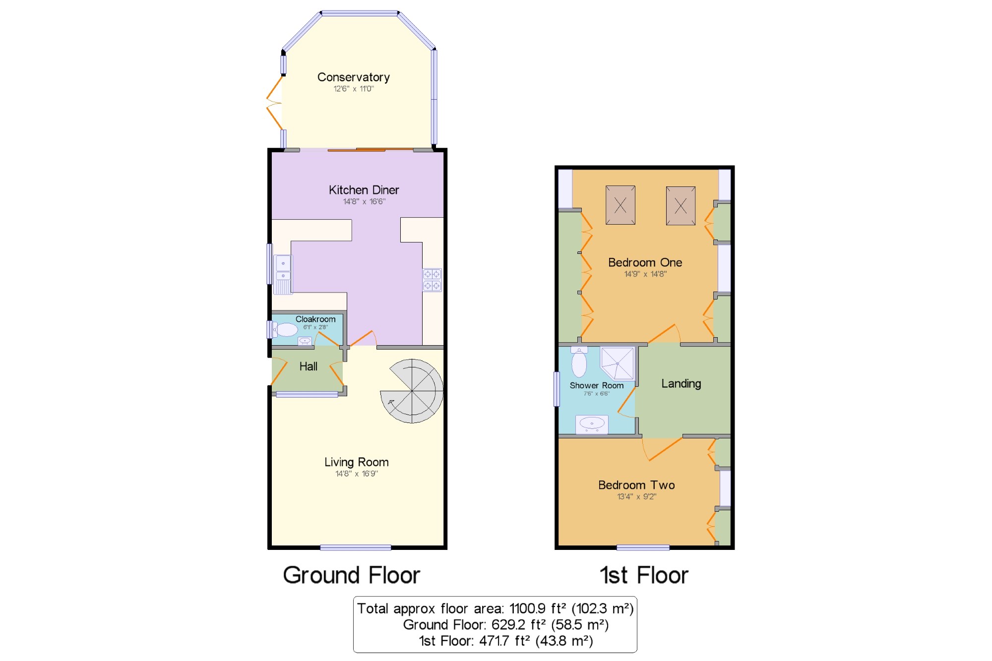 2 Bedrooms Semi-detached house for sale in Harvesters Way, Grove Green, Maidstone, Kent ME14