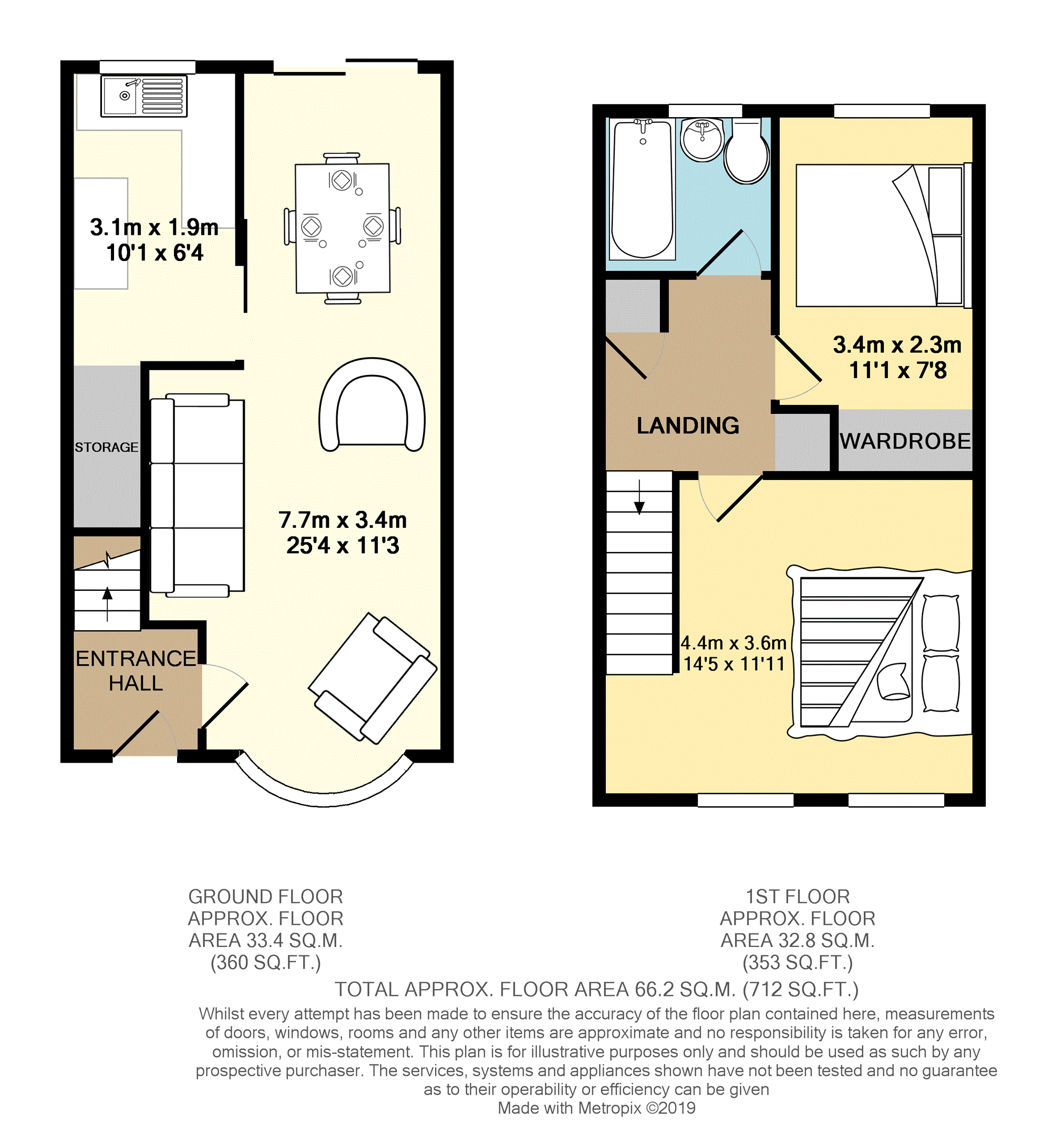 2 Bedrooms Terraced house for sale in Southerden Close, Hailsham BN27