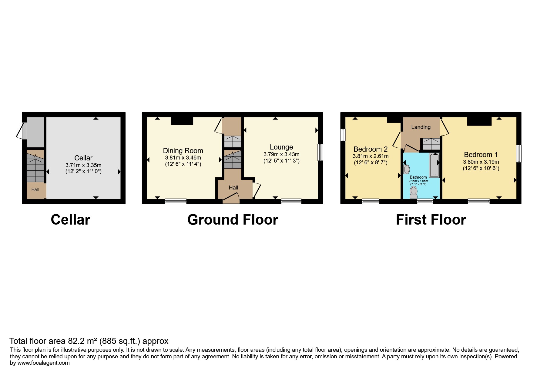 1, Woodford Cottages, Mansfield floorplan