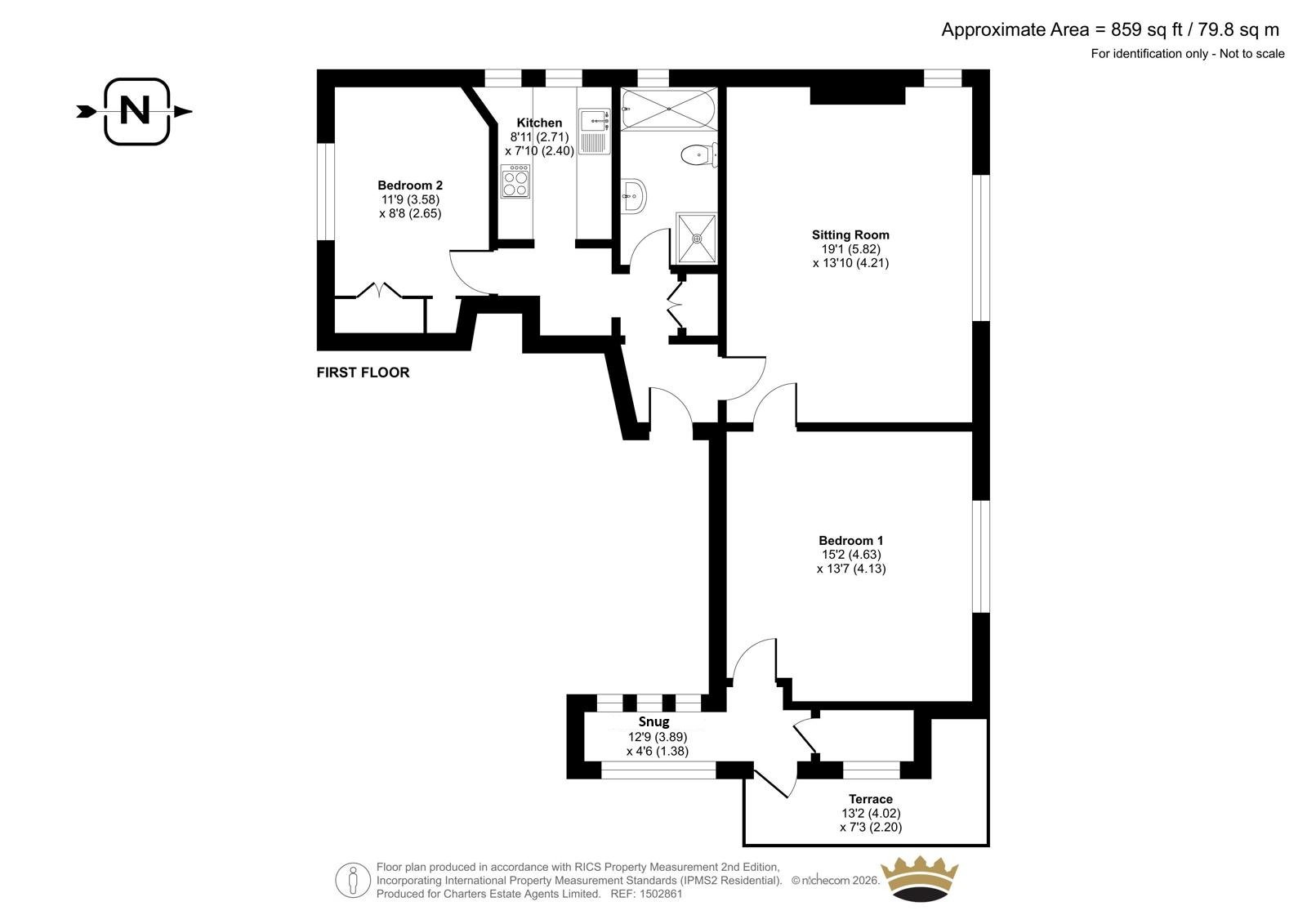 Flat 3, 37, Lansdowne Road, West Sussex floorplan