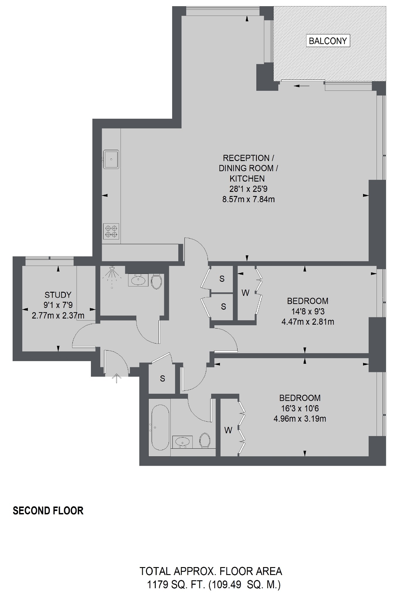 Apartment 7, Latitude House, Oval Road, London floorplan