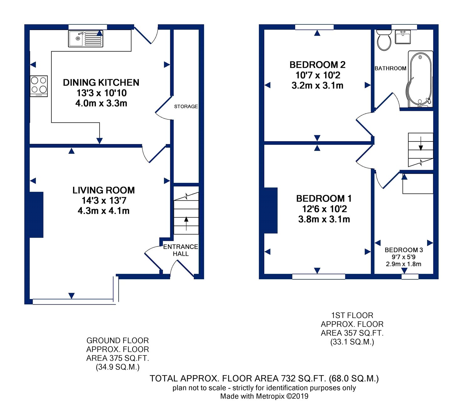 3 Bedrooms Terraced house for sale in Leeds & Bradford Road, Stanningley, Pudsey, West Yorkshire LS28