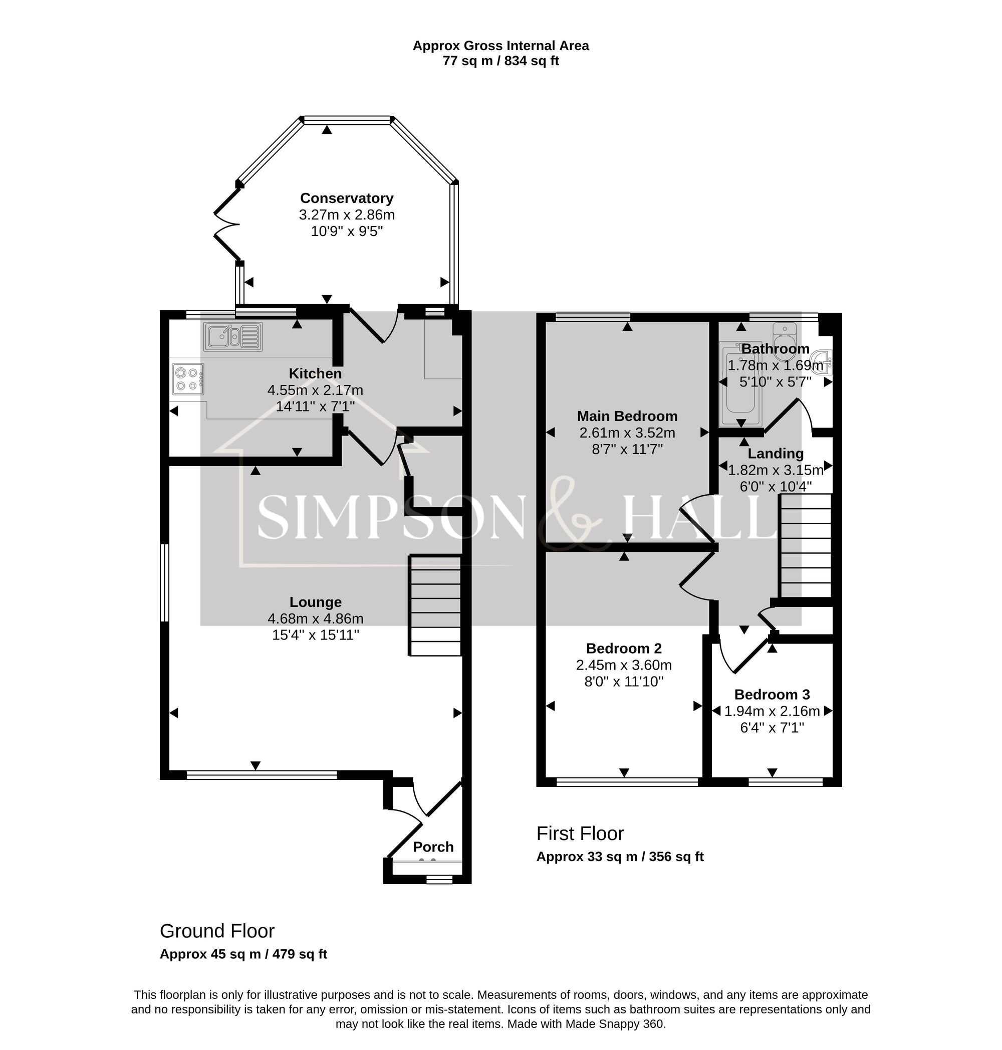 13 Oaklands, Ashford floorplan
