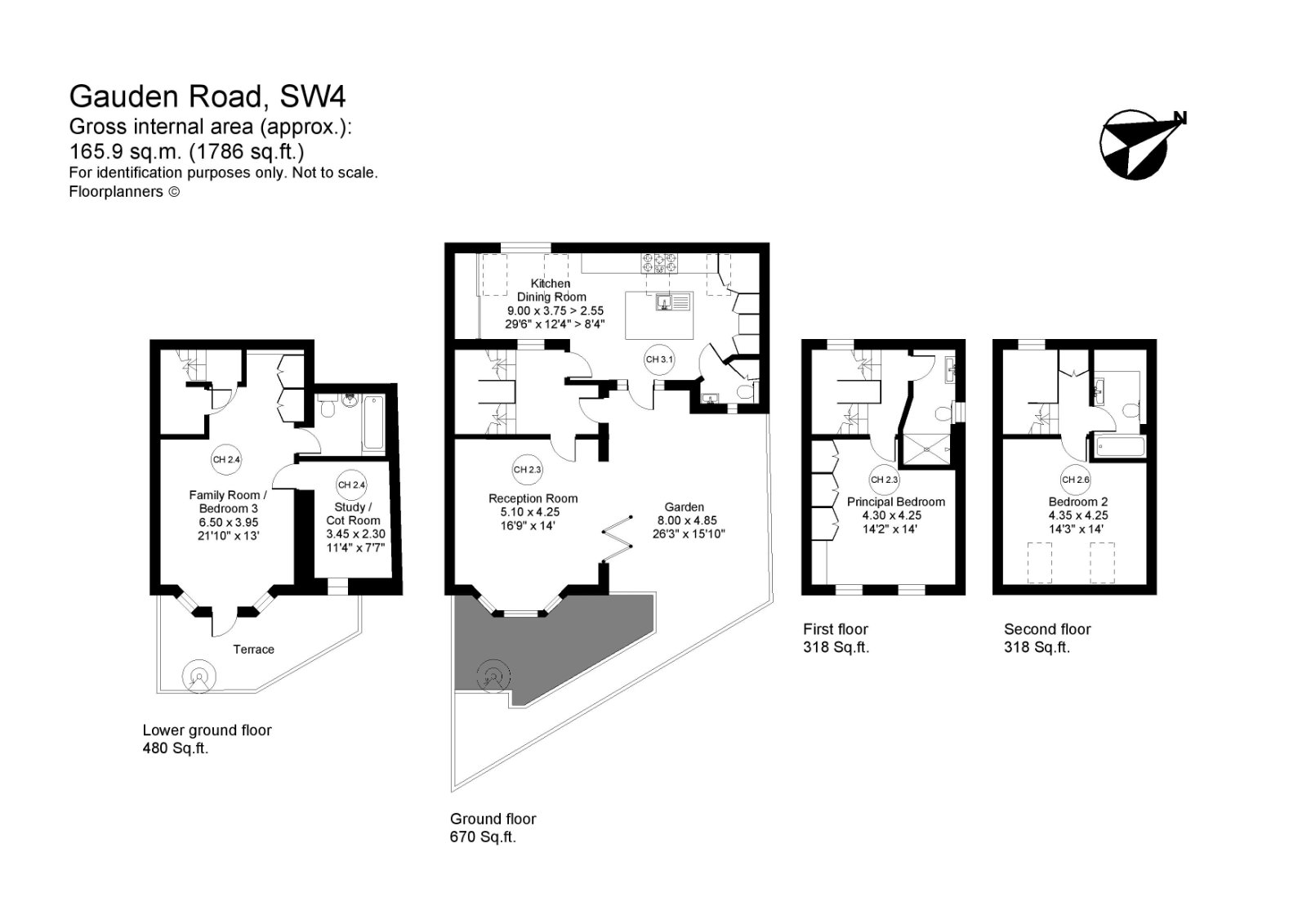 120, Gauden Road, London floorplan