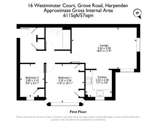 2 Bedrooms Flat to rent in Grove Road, Harpenden AL5