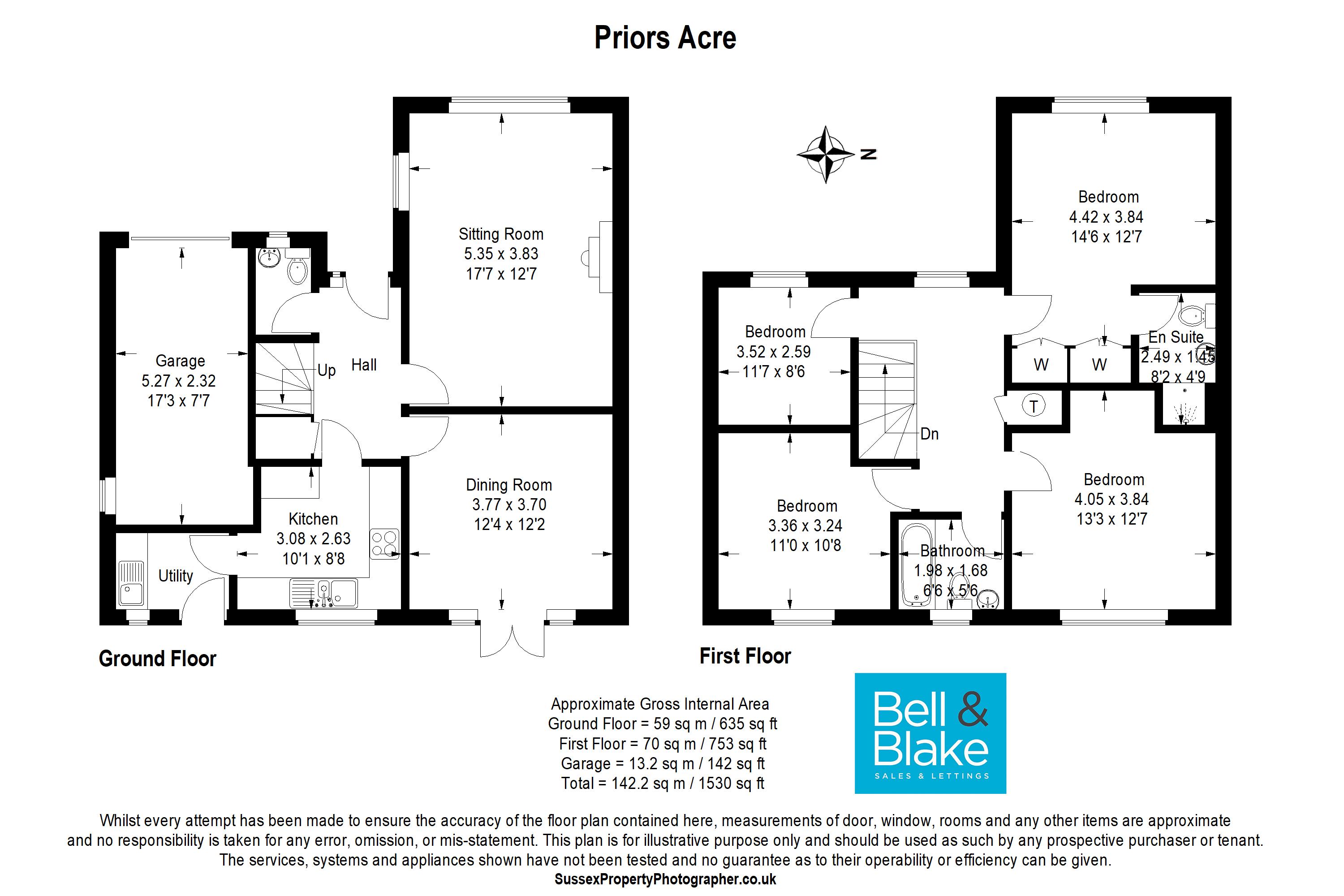 36, Priors Acre, Chichester floorplan