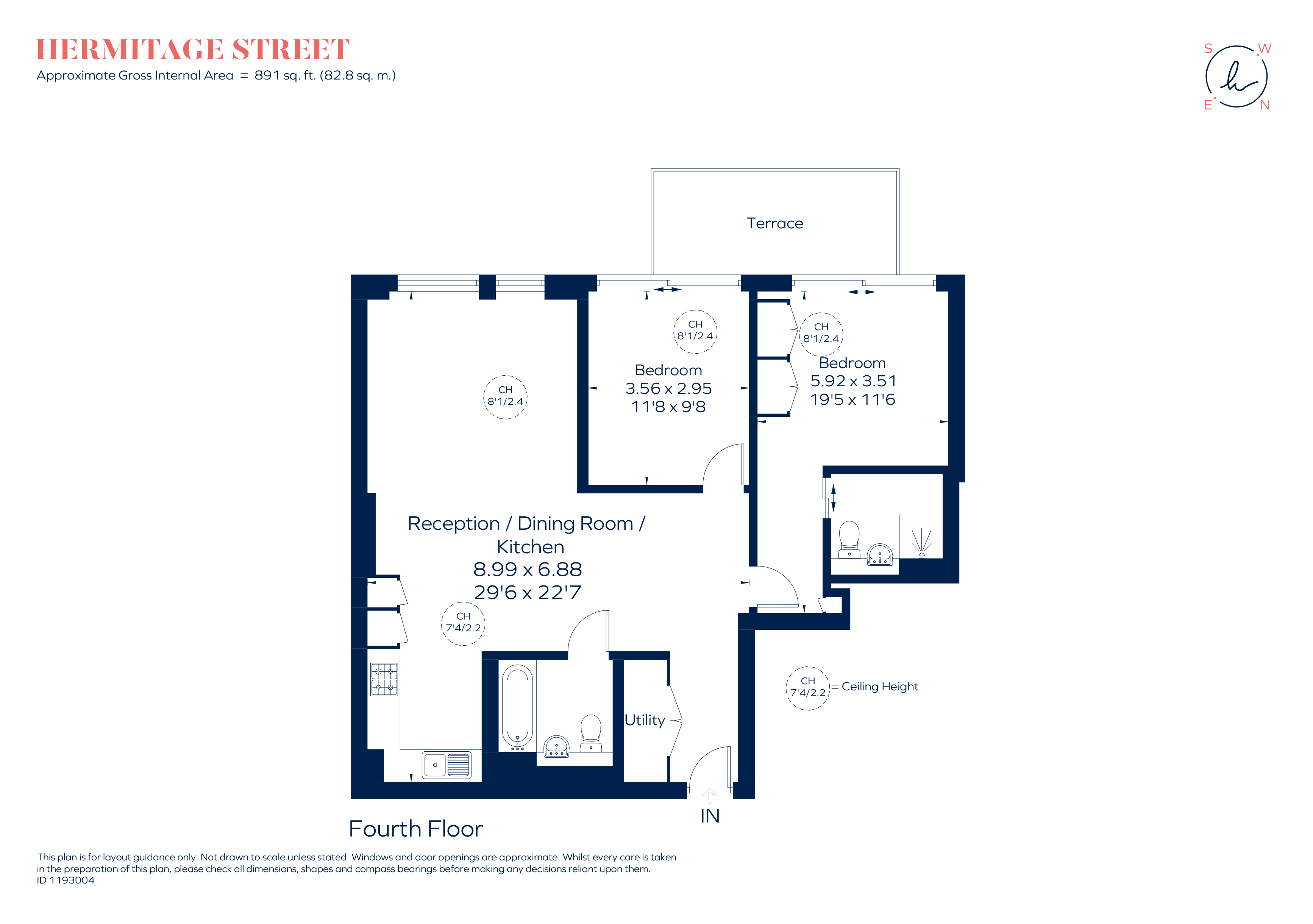 Hermitage Street, London floorplan