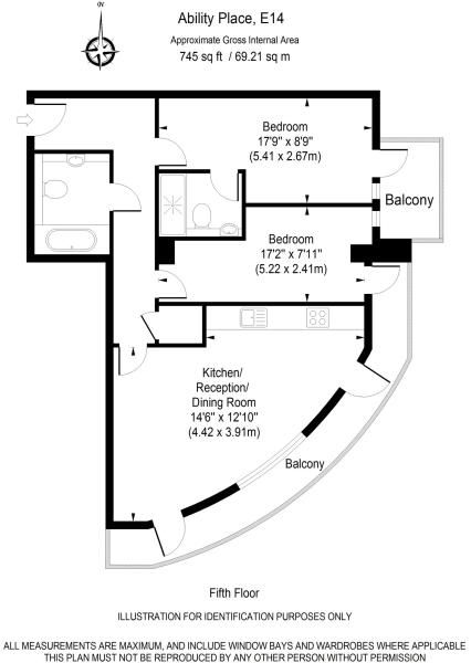 2 Bedrooms Flat to rent in Ability Place, 37 Millharbour, Canary Wharf E14