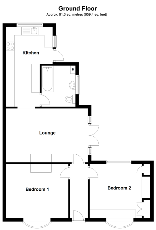 2 Bedrooms Detached bungalow for sale in Red Road, Warley, Brentwood, Essex CM14