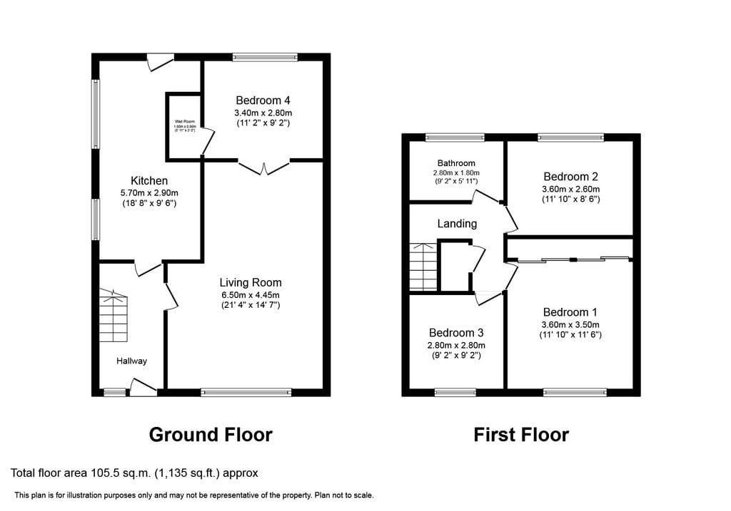 12 Lanherne Avenue, St Mawgan, Newquay floorplan