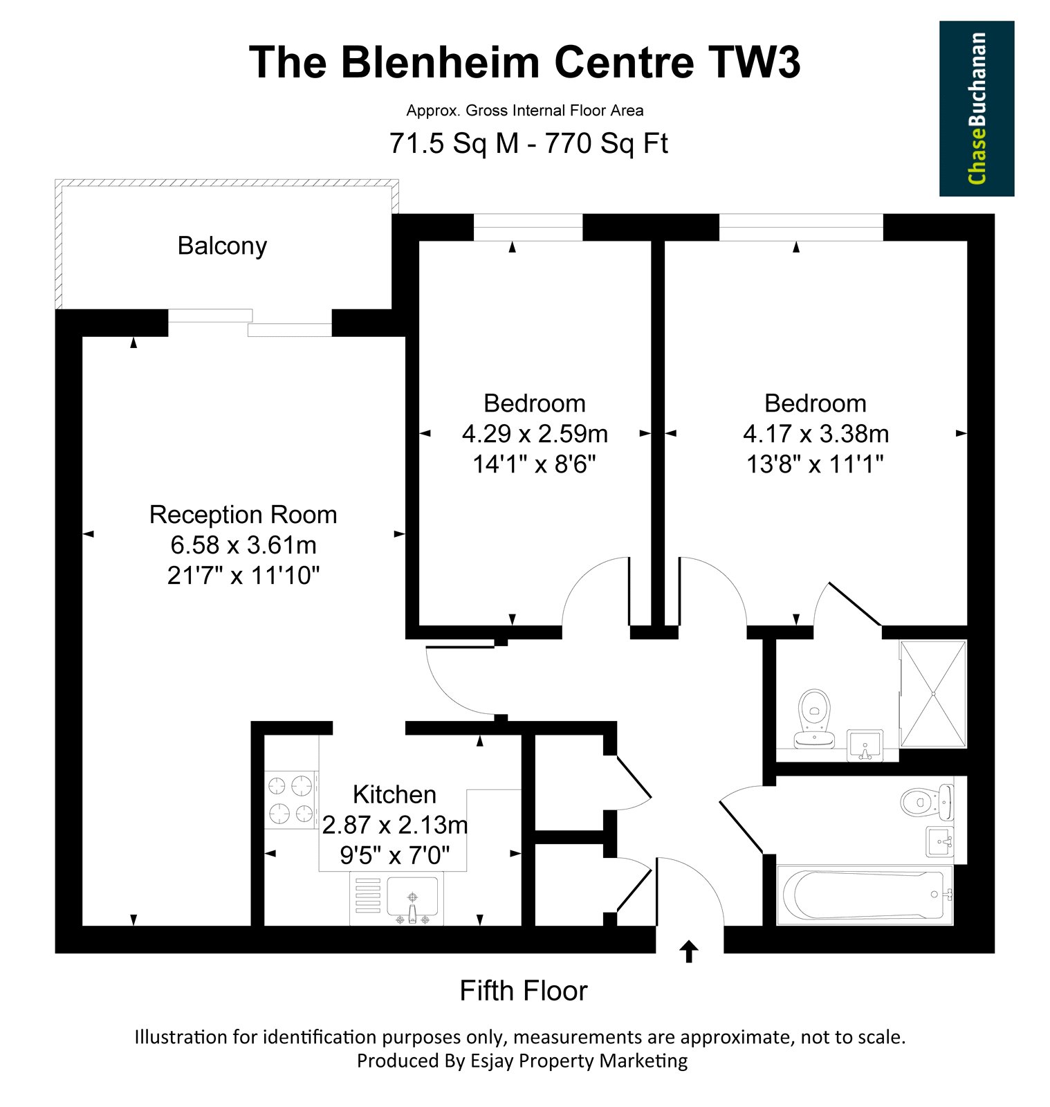 528, The Blenheim Centre, Hounslow floorplan