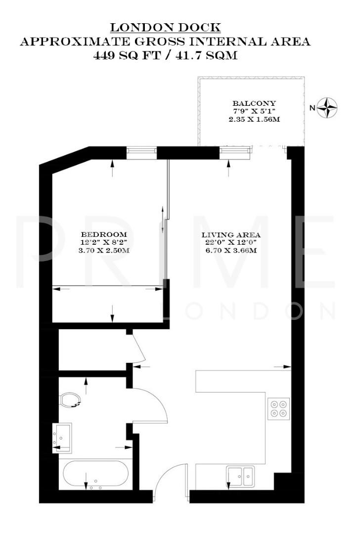 Ariel House, London Dock floorplan