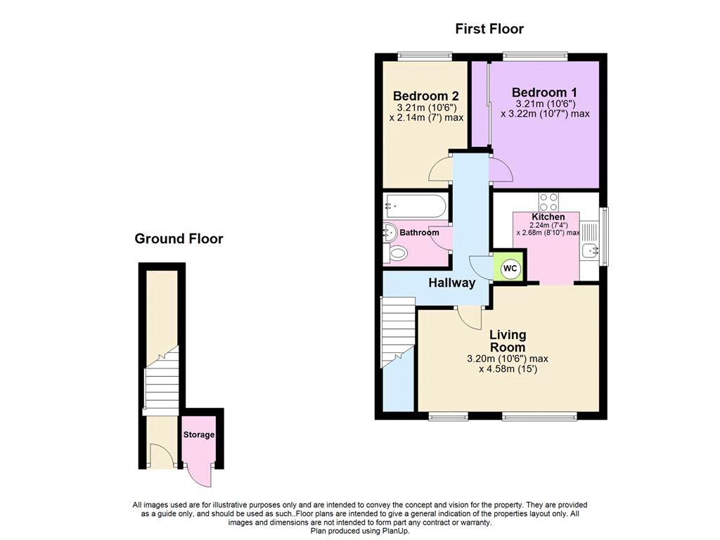 2 Bedrooms Maisonette to rent in Summerfields, Chineham, Basingstoke RG24