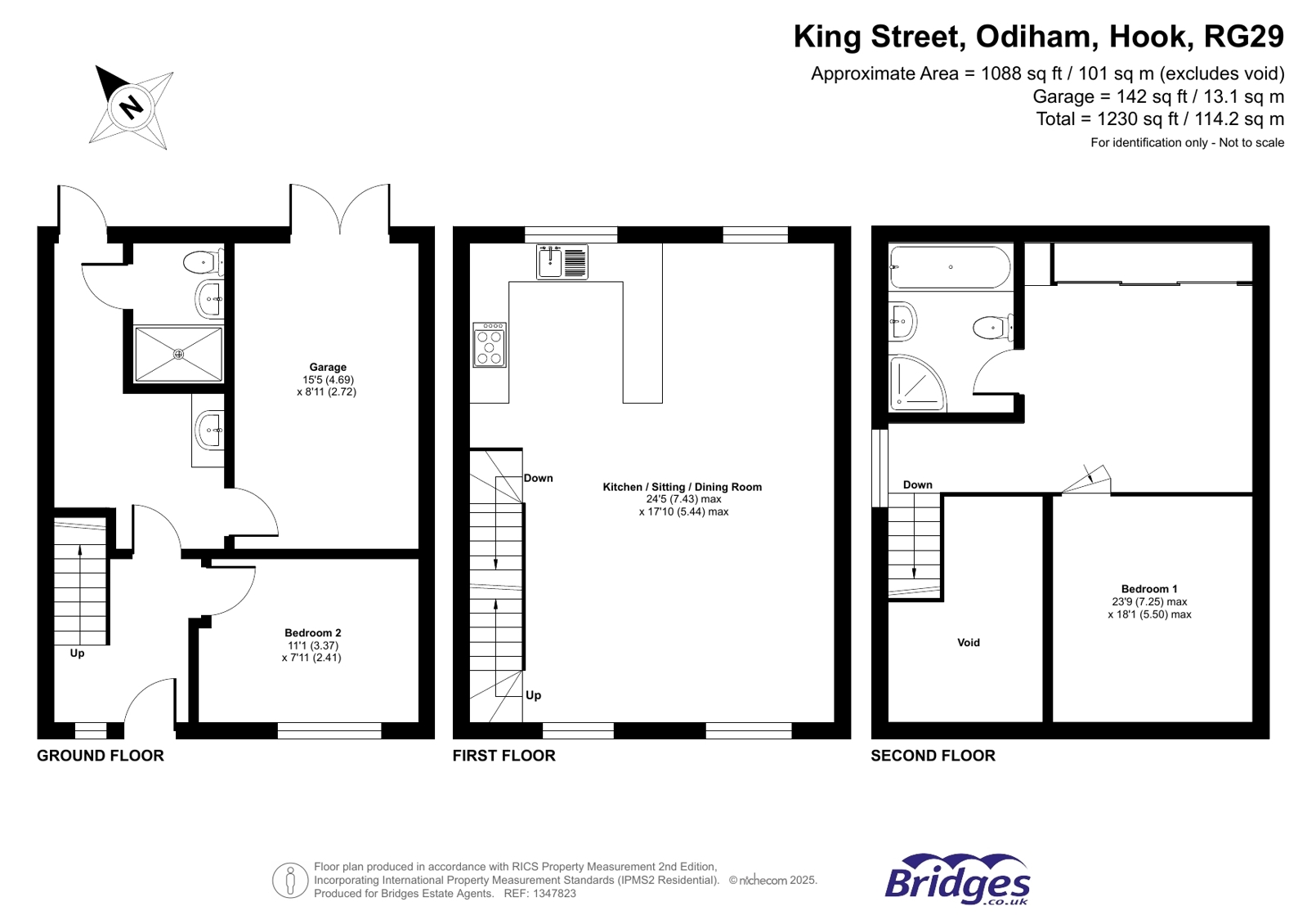 1 Charlotte Terrace,, King Street, Hook floorplan