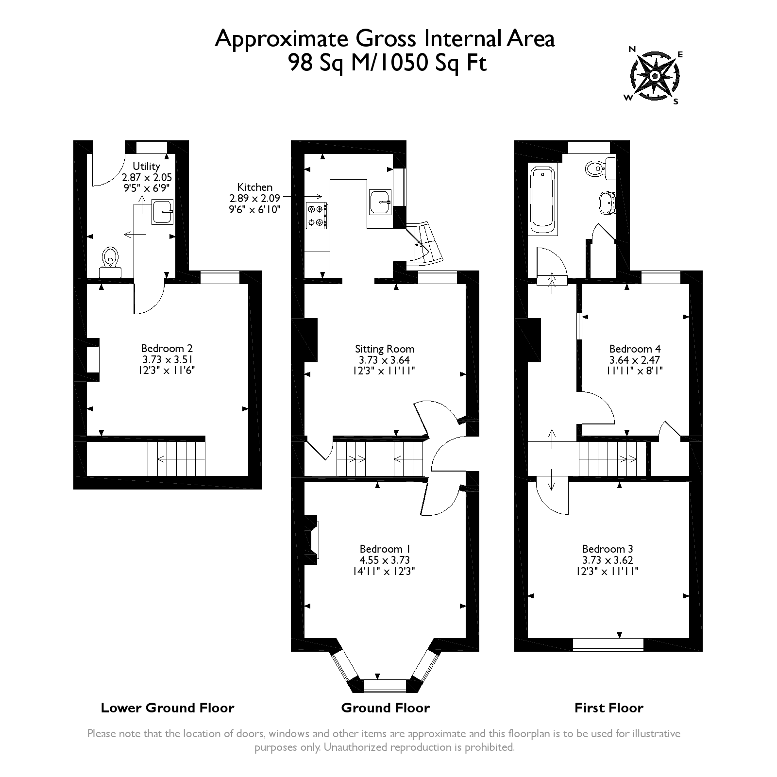 2 Bedrooms Semi-detached house for sale in Denzil Road, Guildford GU2