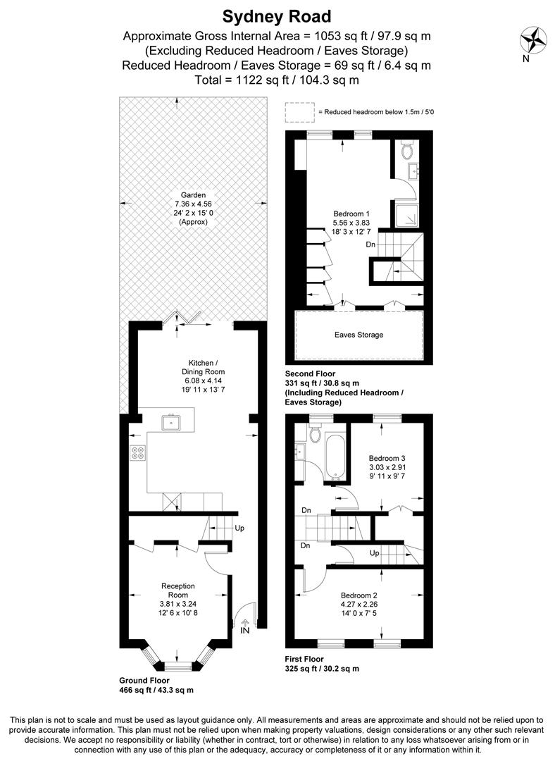 11, Sydney Road, Wanstead floorplan