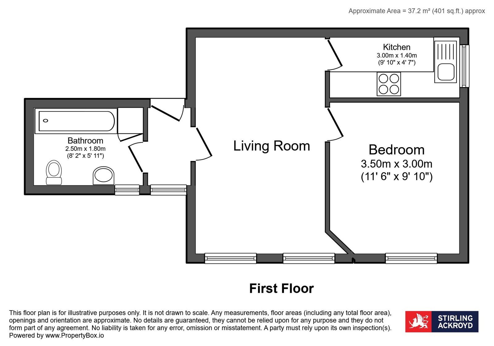 Flat 6, 8, Cambalt Road, Putney floorplan