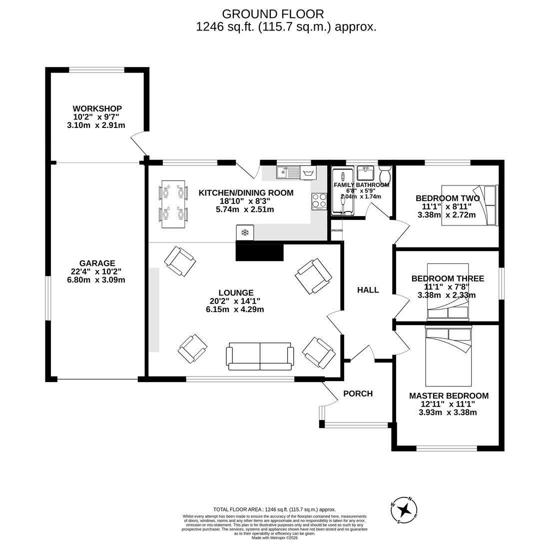54, Lodge Bank, Chorley floorplan
