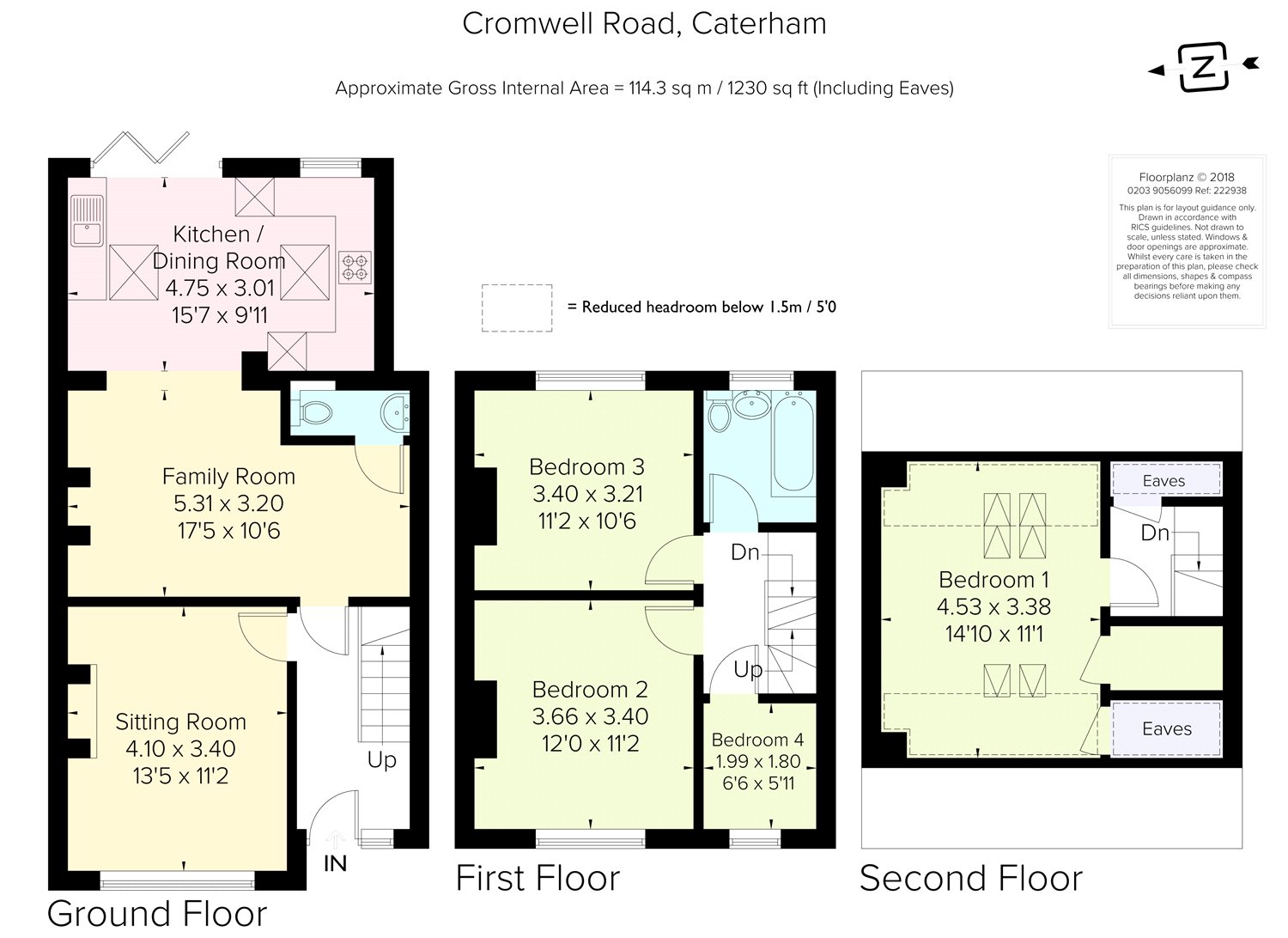 4 Bedrooms Terraced house for sale in Cromwell Road, Caterham, Surrey CR3
